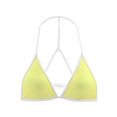 venice beach triangel-bikinitop l.a. met contrast-piping geel