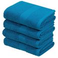 home affaire handdoeken eva als set, topkwaliteit (4 stuks) groen
