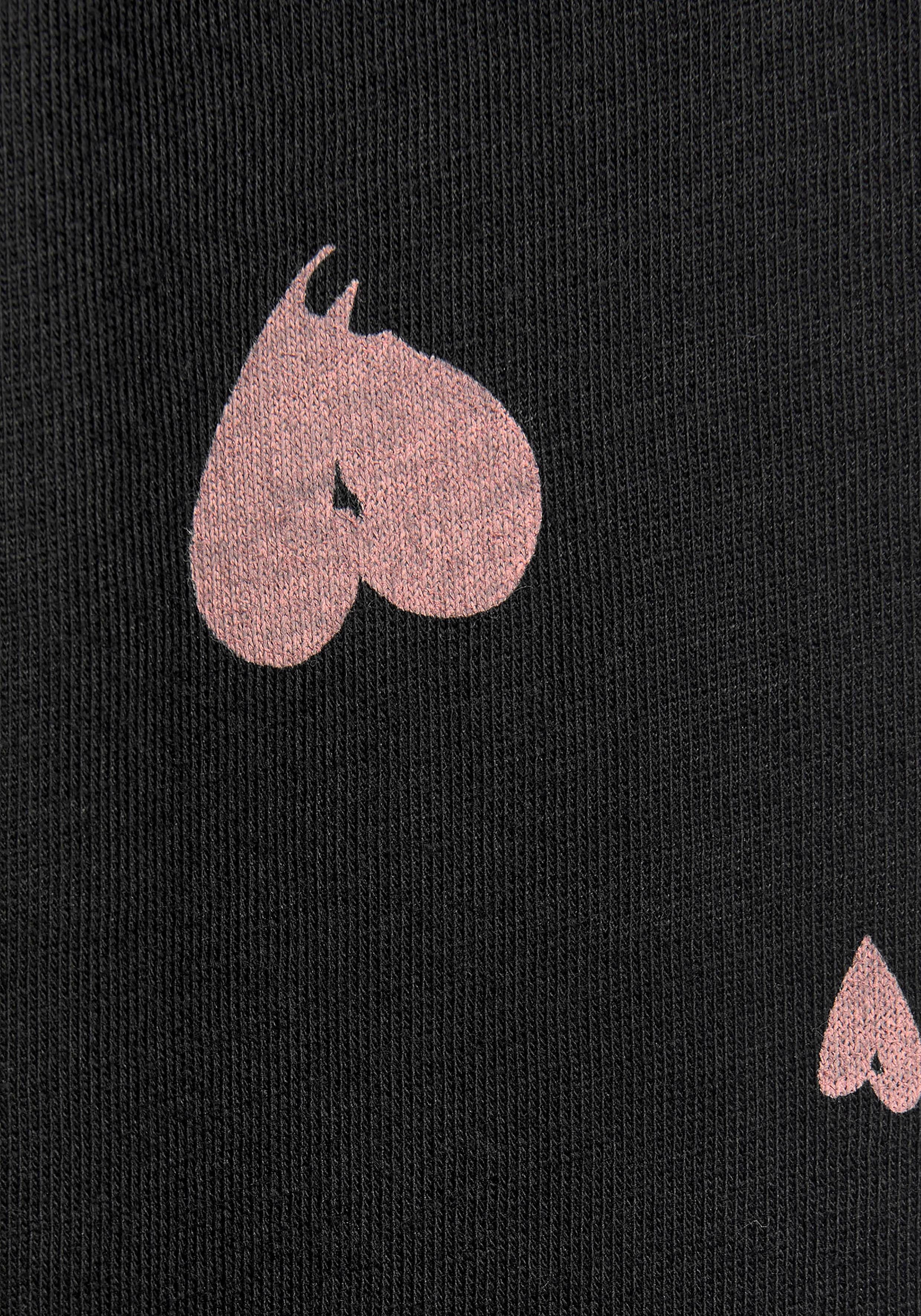 Vivance Dreams Pyjama met hartjesmotief (2-delig, 1 stuk)