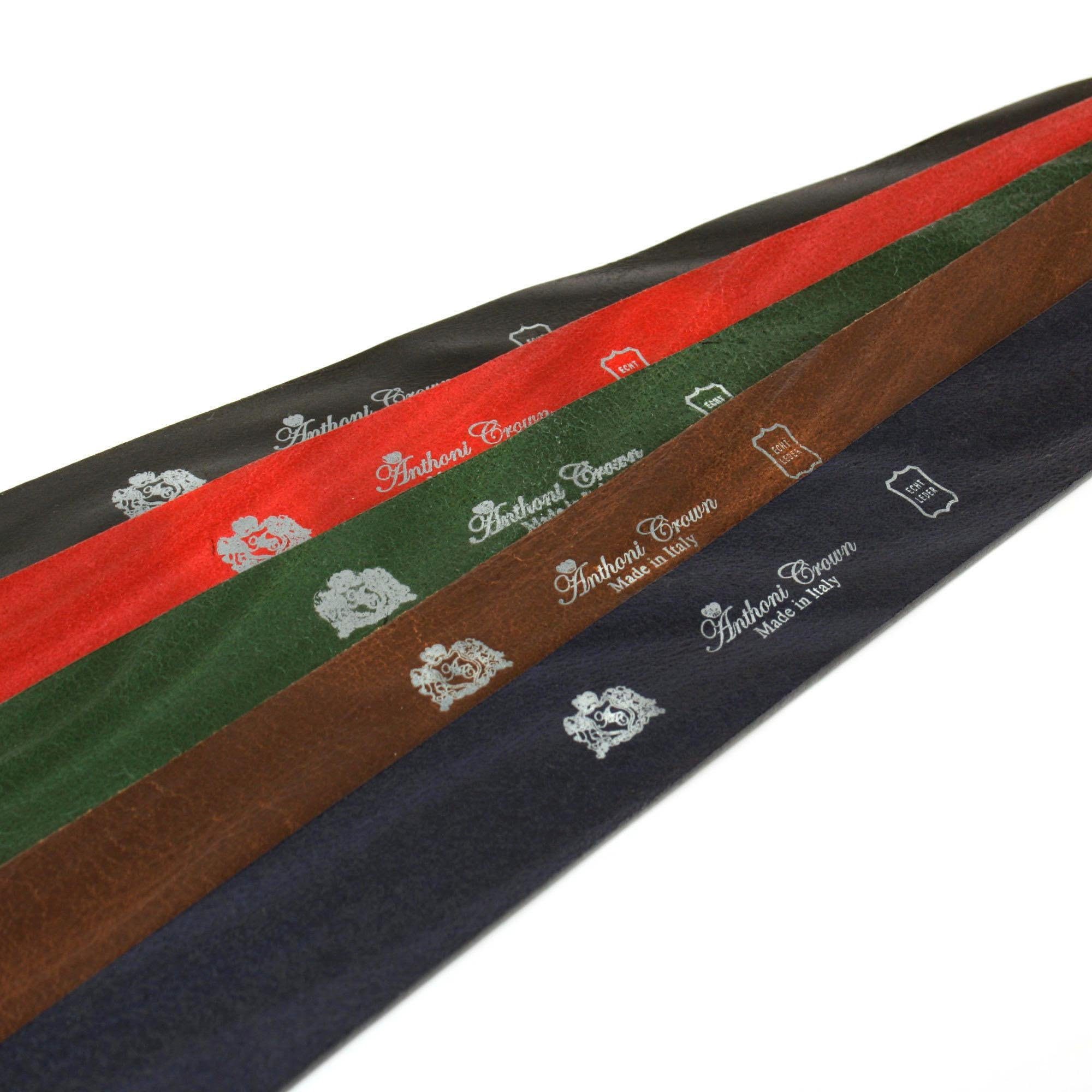 Anthoni Crown Leren riem in 4 cm breed voor de casual look