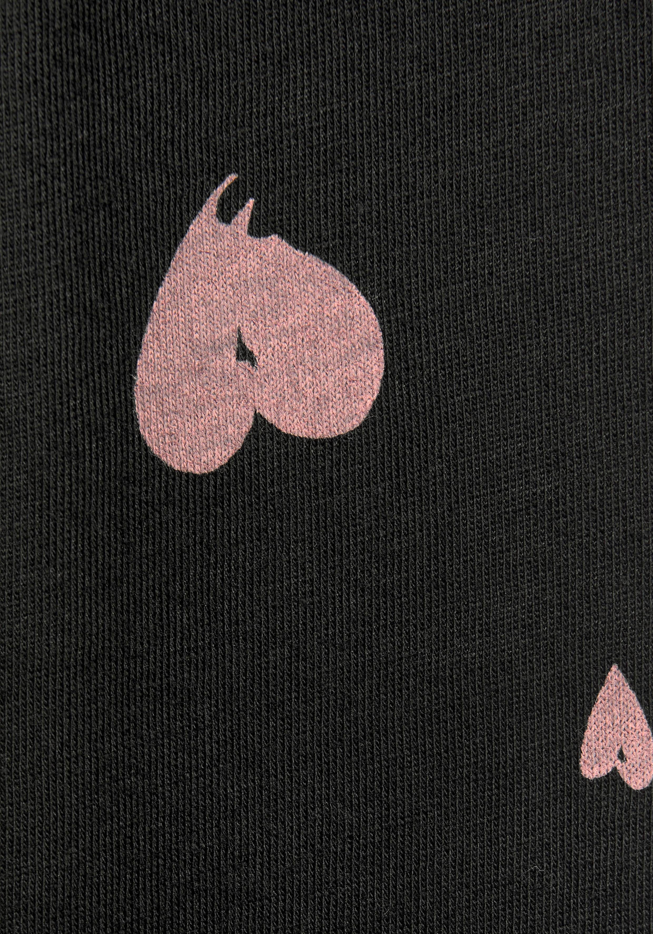 Vivance Dreams Shortama met hartjesmotief (2-delig, 1 stuk)