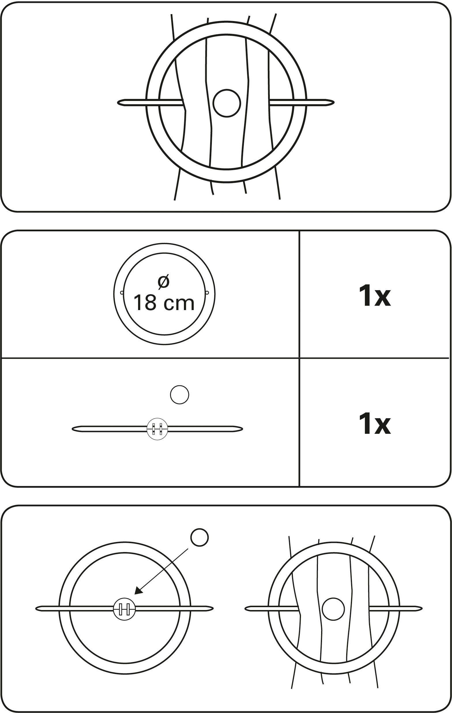GARDINIA Deco-klem Sierring met staaf en magneet (1 stuk)