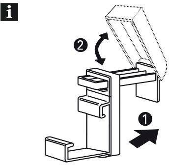 GARDINIA Bevestiging voor bescherming tegen inkijk Klemsteun, kunststof Accessoires aluminium-jaloezie (2 stuks)