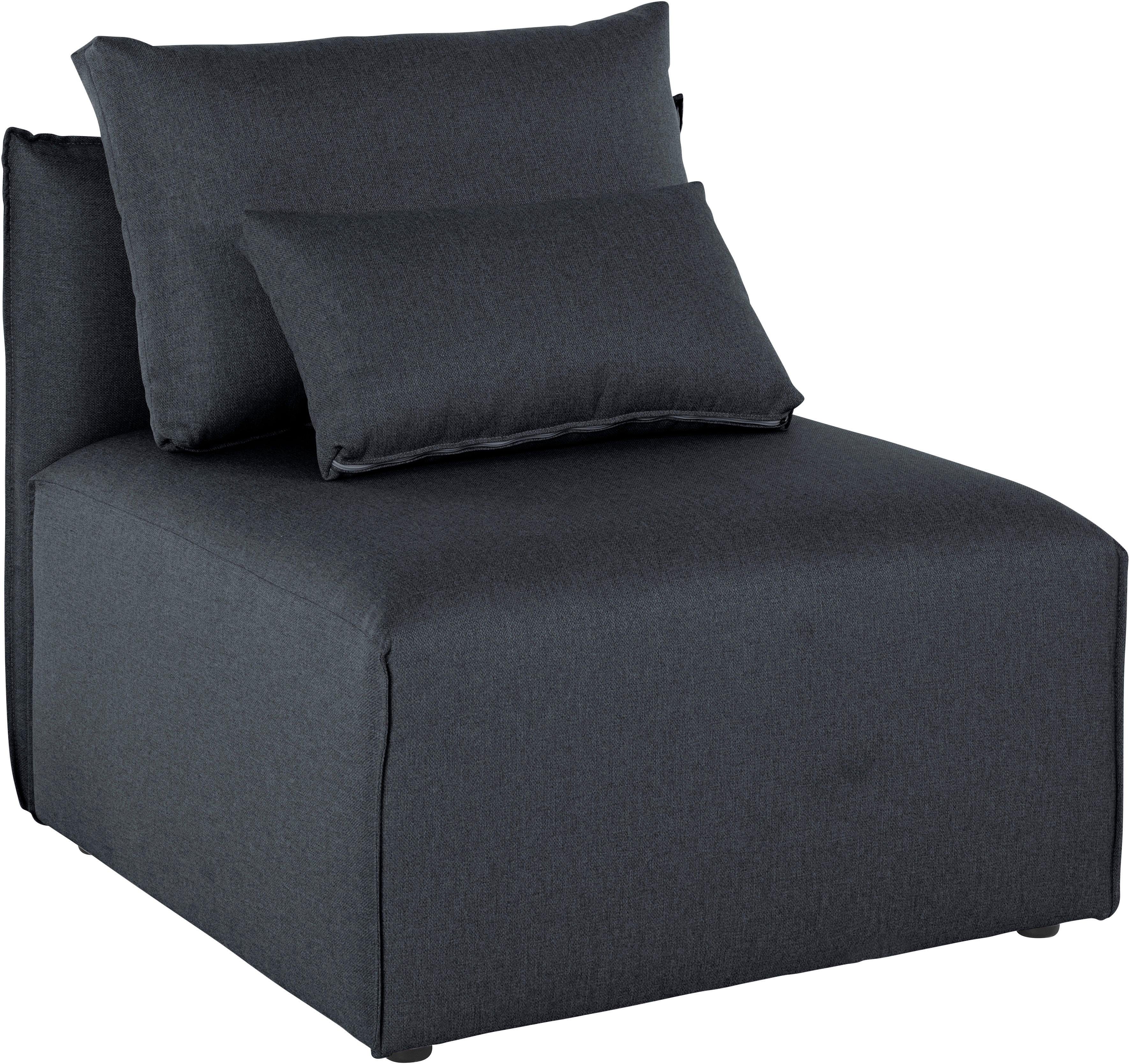 andas Fauteuil Nöre Modulair - om samen te stellen, in vele stofkwaliteiten en kleuren fauteuils maat Geweven stof grijs