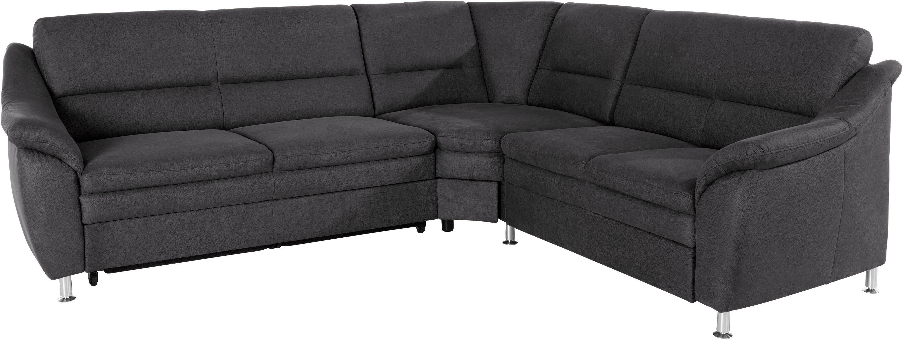 Places of Style Hoekbank Cardoso L-vorm met trapezehoek voor meer zitcomfort, naar keuze ook met slaapfunctie