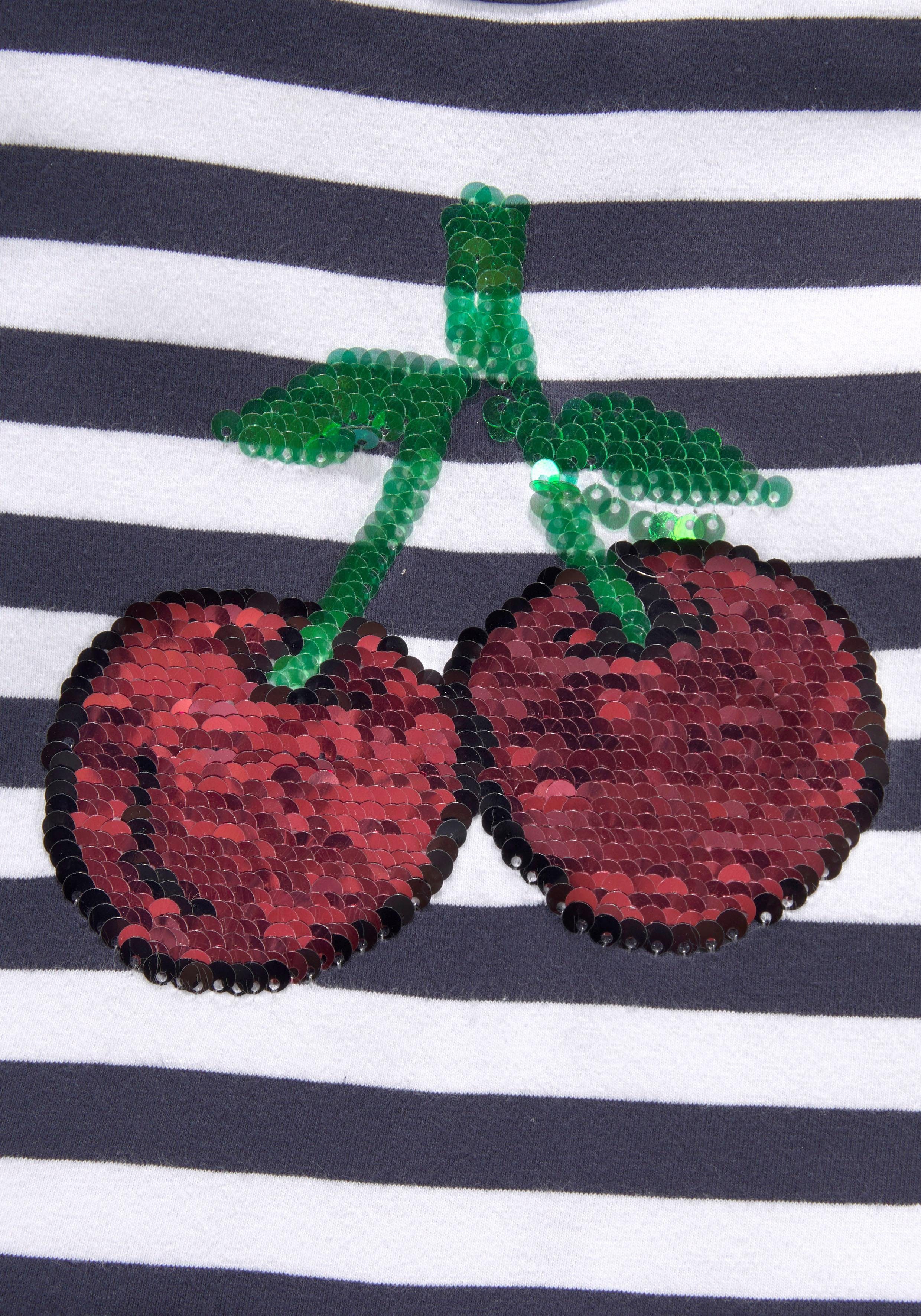 KIDSWORLD Jerseyjurk Voor kleine meisjes feestelijk, knie-vrij, speels, van katoenmix