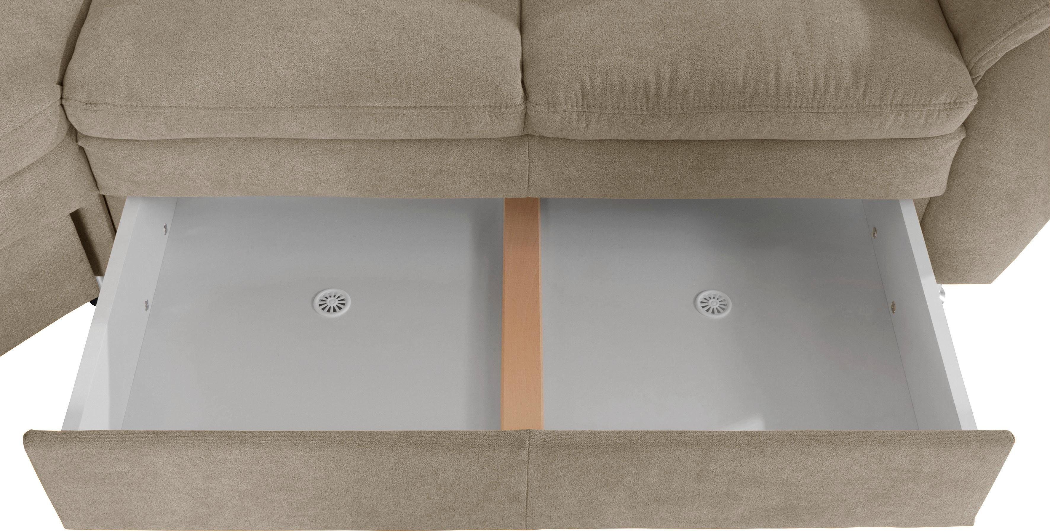 Places of Style Hoekbank Cardoso L-vorm met trapezehoek voor meer zitcomfort, naar keuze ook met slaapfunctie