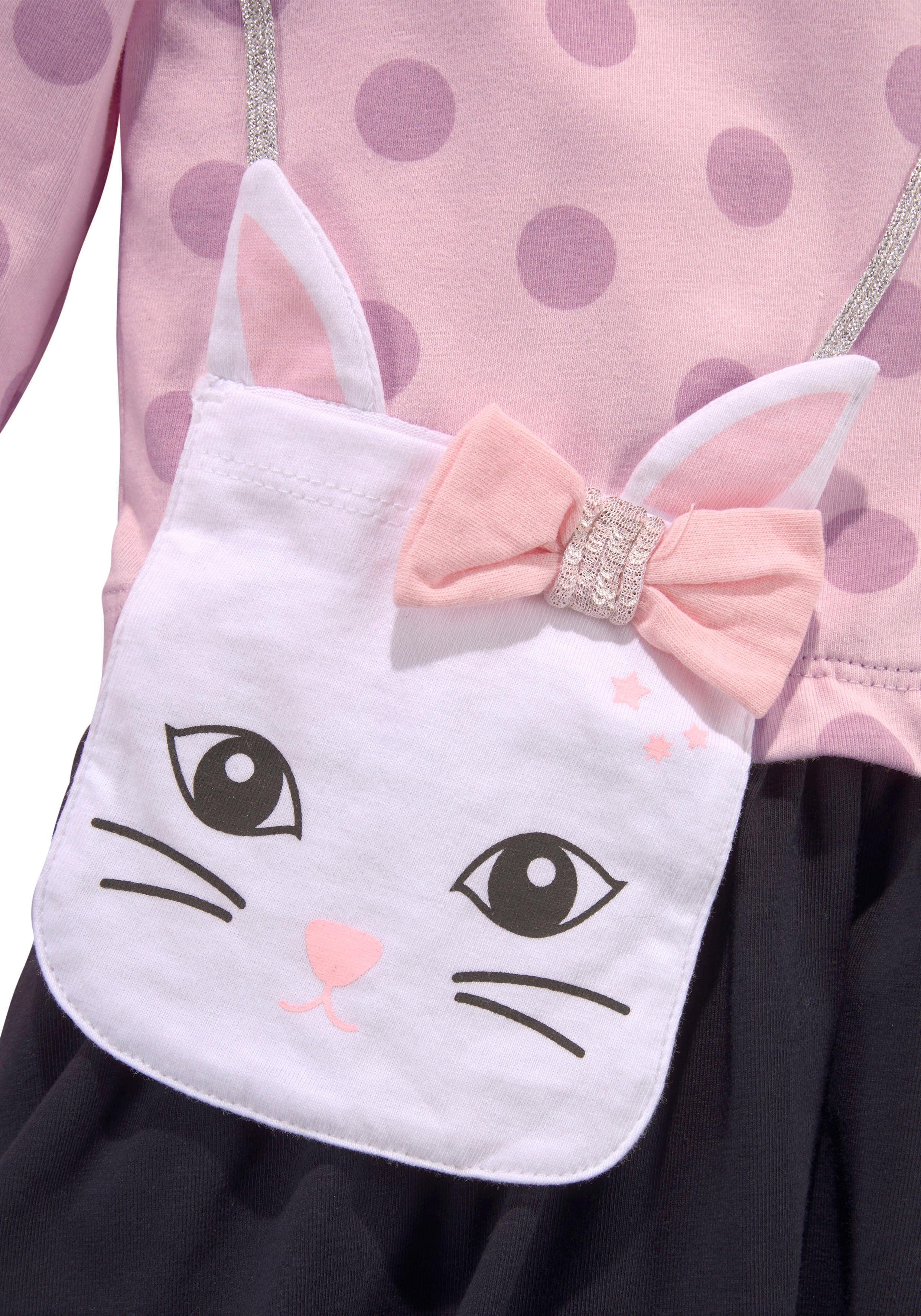 KIDSWORLD Jerseyjurk Voor kleine meisjes ideaal voor feestelijke gelegenheden, knie-vrije lengte