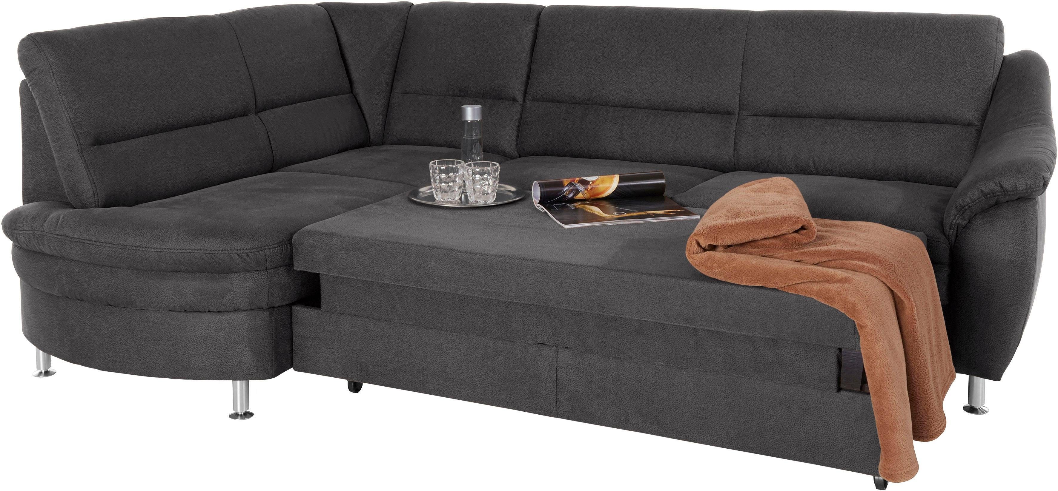 Places of Style Hoekbank Cardoso L-vorm Binnenvering, naar keuze met bed, lade