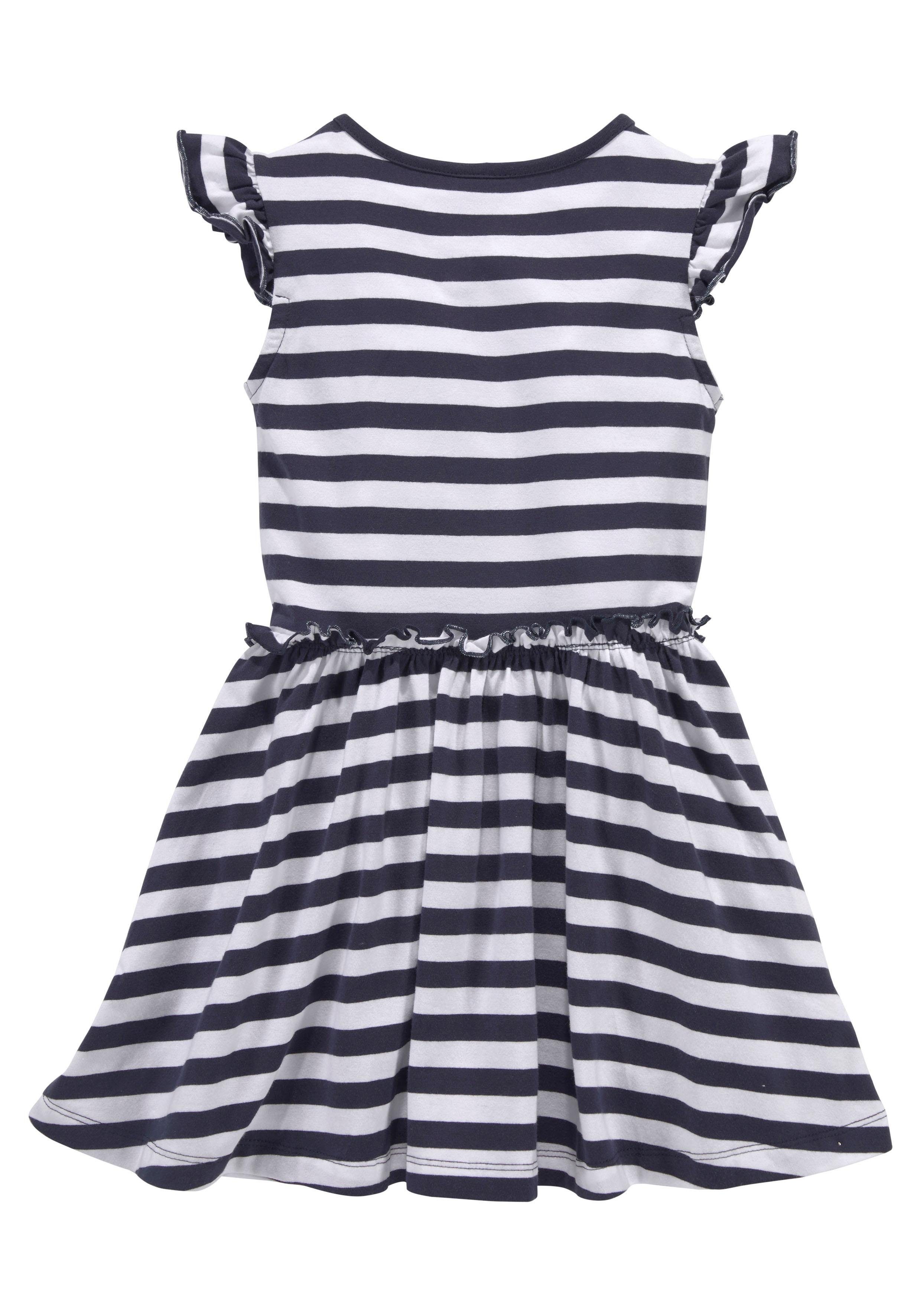 KIDSWORLD Jerseyjurk Voor kleine meisjes feestelijk, knie-vrij, speels, van katoenmix