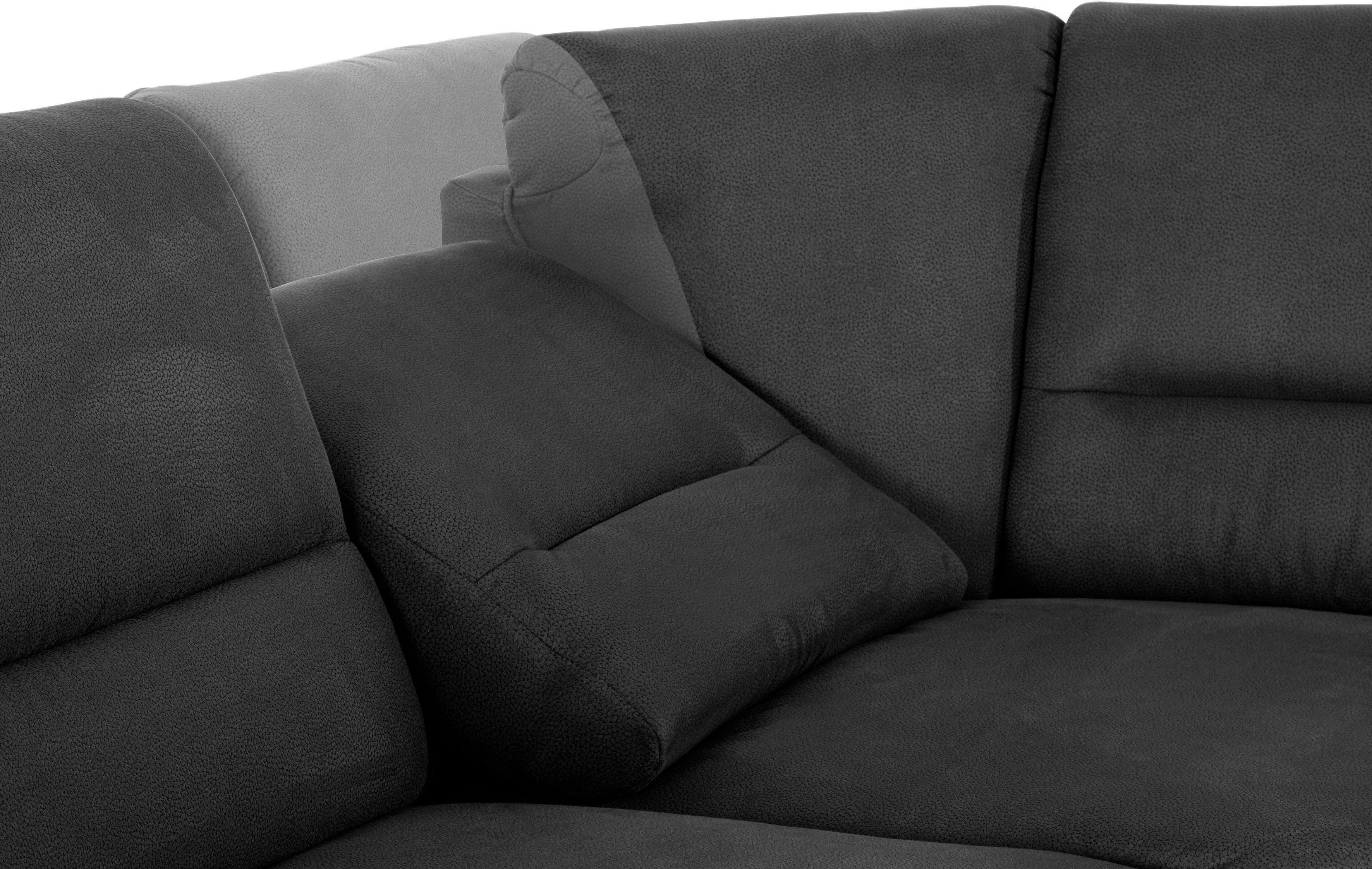 Places of Style Hoekbank Cardoso L-vorm met trapezehoek voor meer zitcomfort, naar keuze ook met slaapfunctie