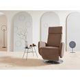places of style relaxfauteuil conville handmatige relaxfunctie bruin