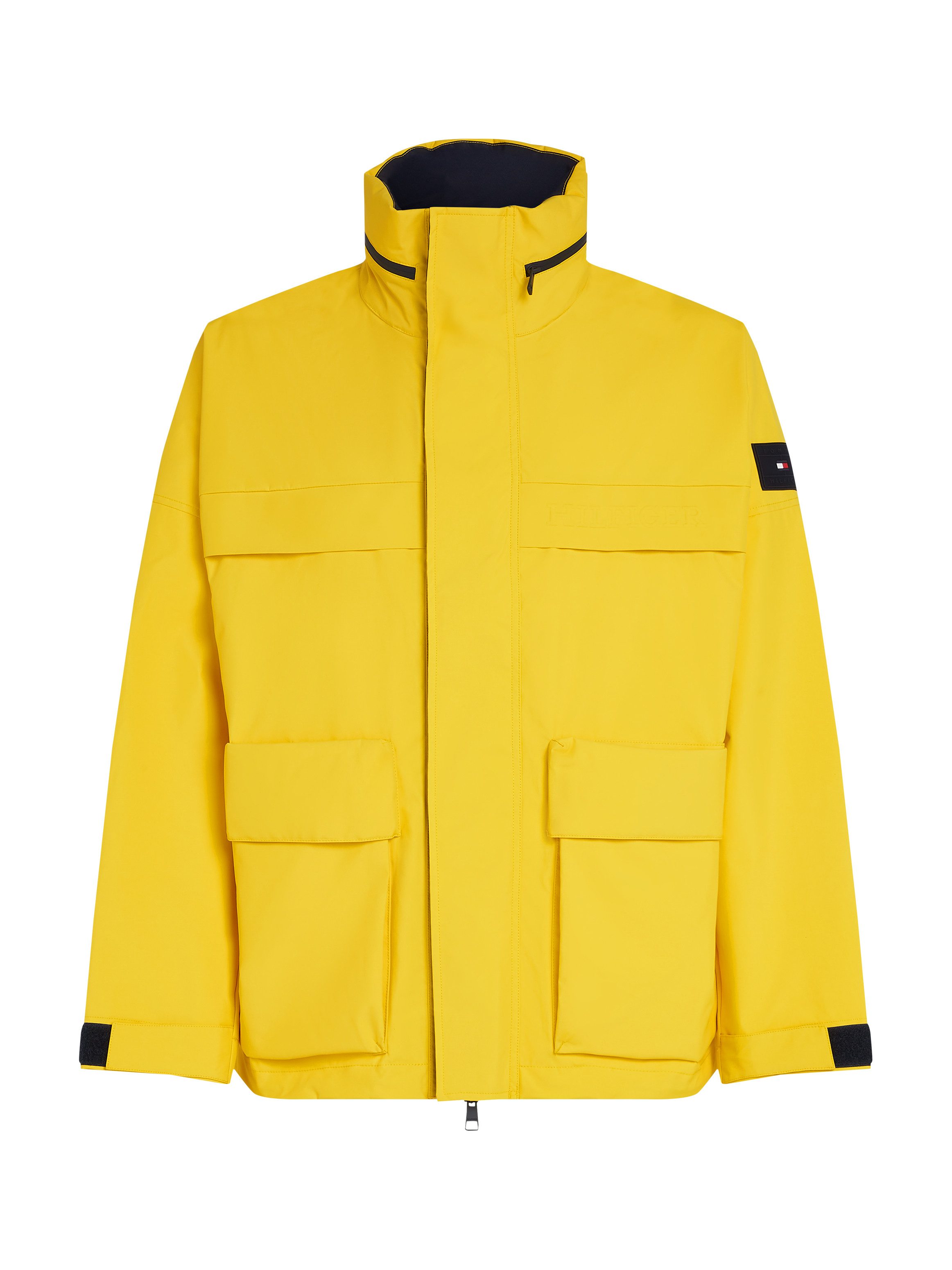 Tommy Hilfiger Outdoorjack REGATTA MID LENGTH JACKET opbergbare capuchon met ritsvak