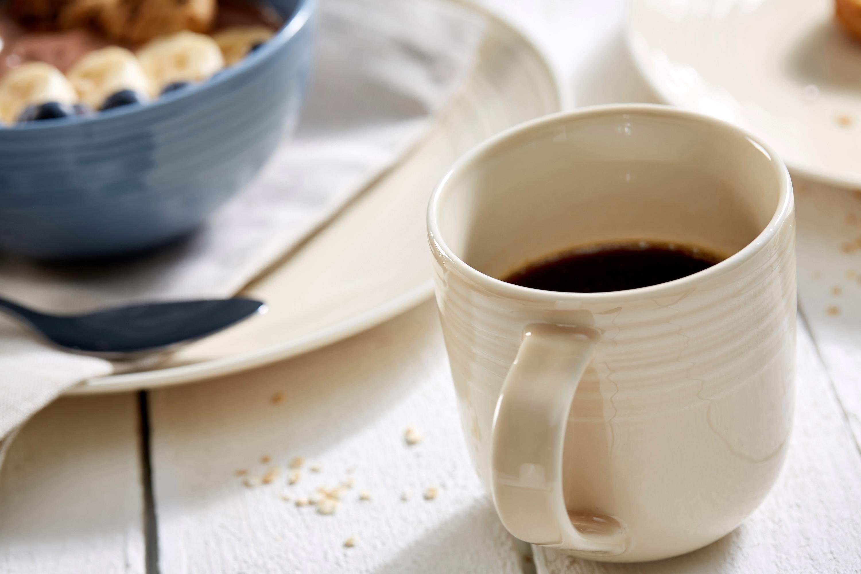 Ritzenhoff & Breker Combi-servies Serviesset, servies Levi Blauw/crème, 16 delen, voor 4 personen (set, 16-delig)
