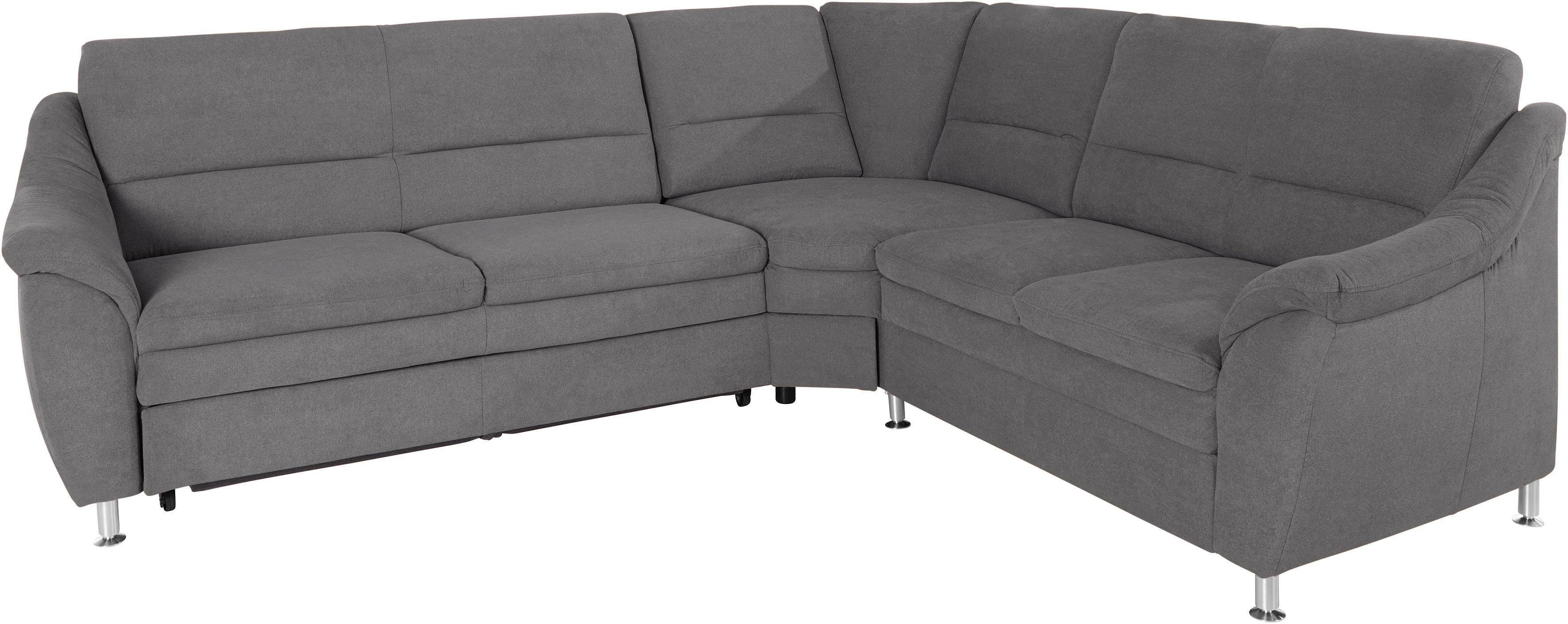 Places of Style Hoekbank Cardoso L-vorm met trapezehoek voor meer zitcomfort, naar keuze ook met slaapfunctie