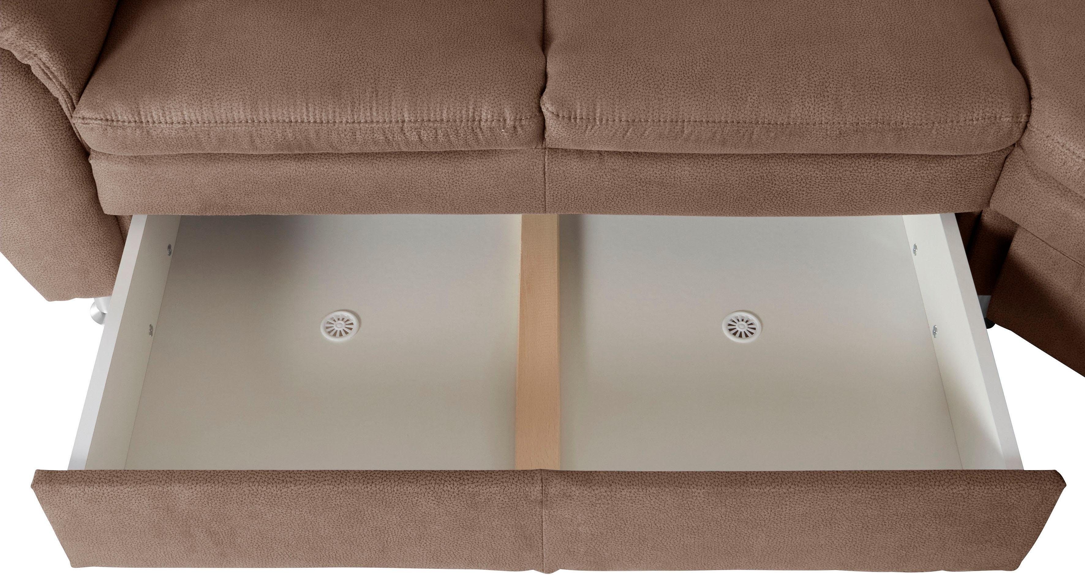 Places of Style Hoekbank Cardoso L-vorm met trapezehoek voor meer zitcomfort, naar keuze ook met slaapfunctie