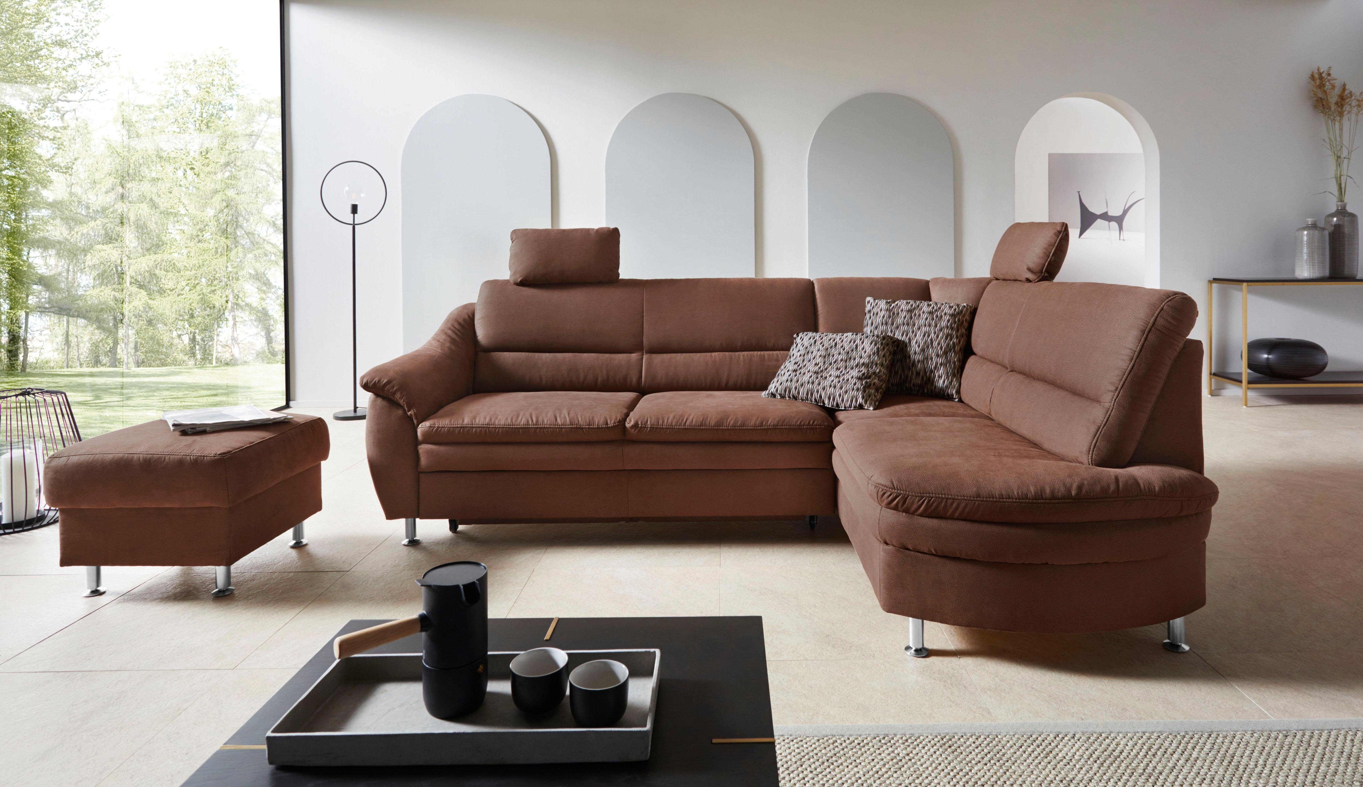 Places of Style Hoekbank Cardoso L-vorm Binnenvering, naar keuze met bed, lade