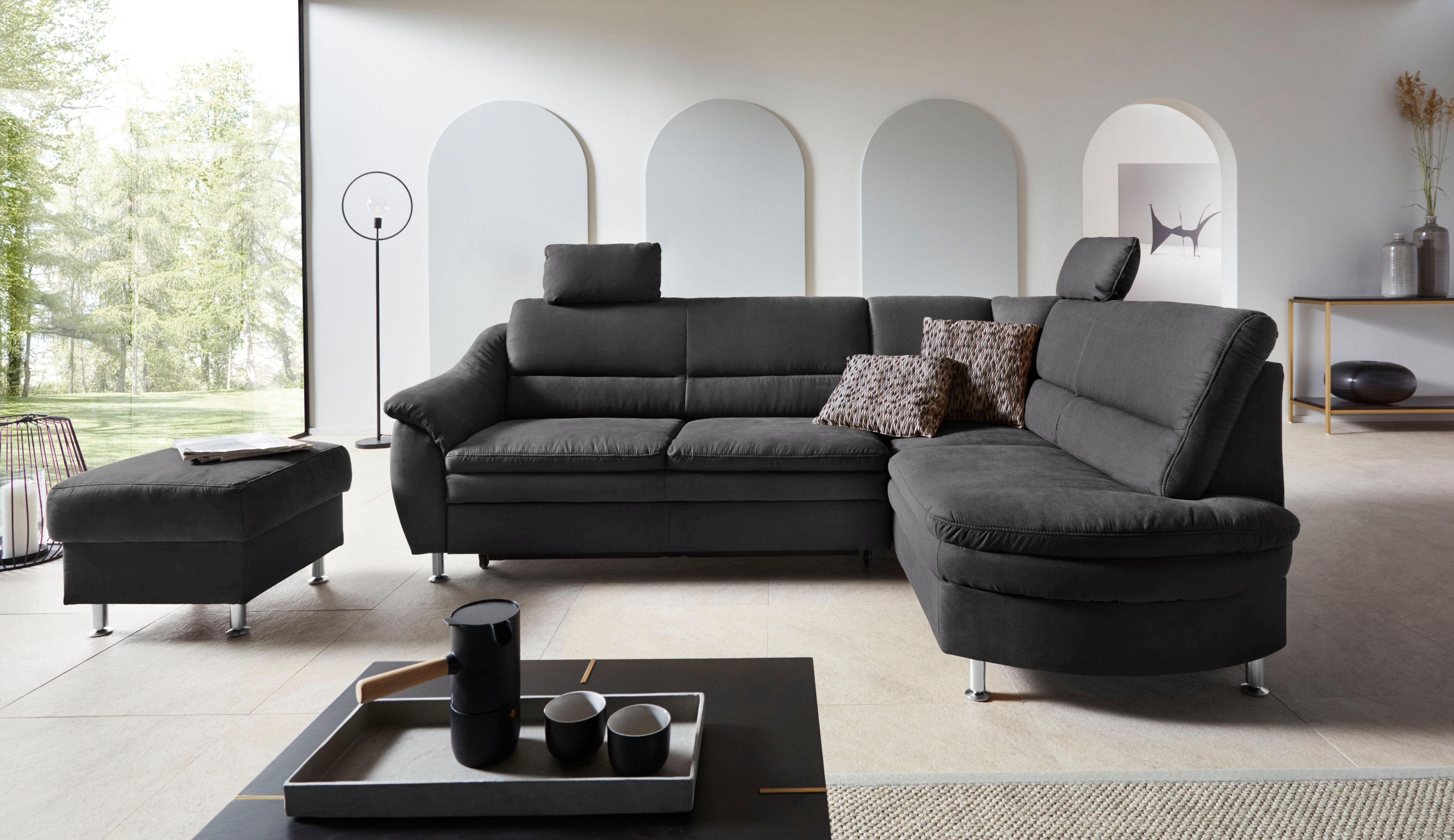 Places of Style Hoekbank Cardoso L-vorm Binnenvering, naar keuze met bed, lade