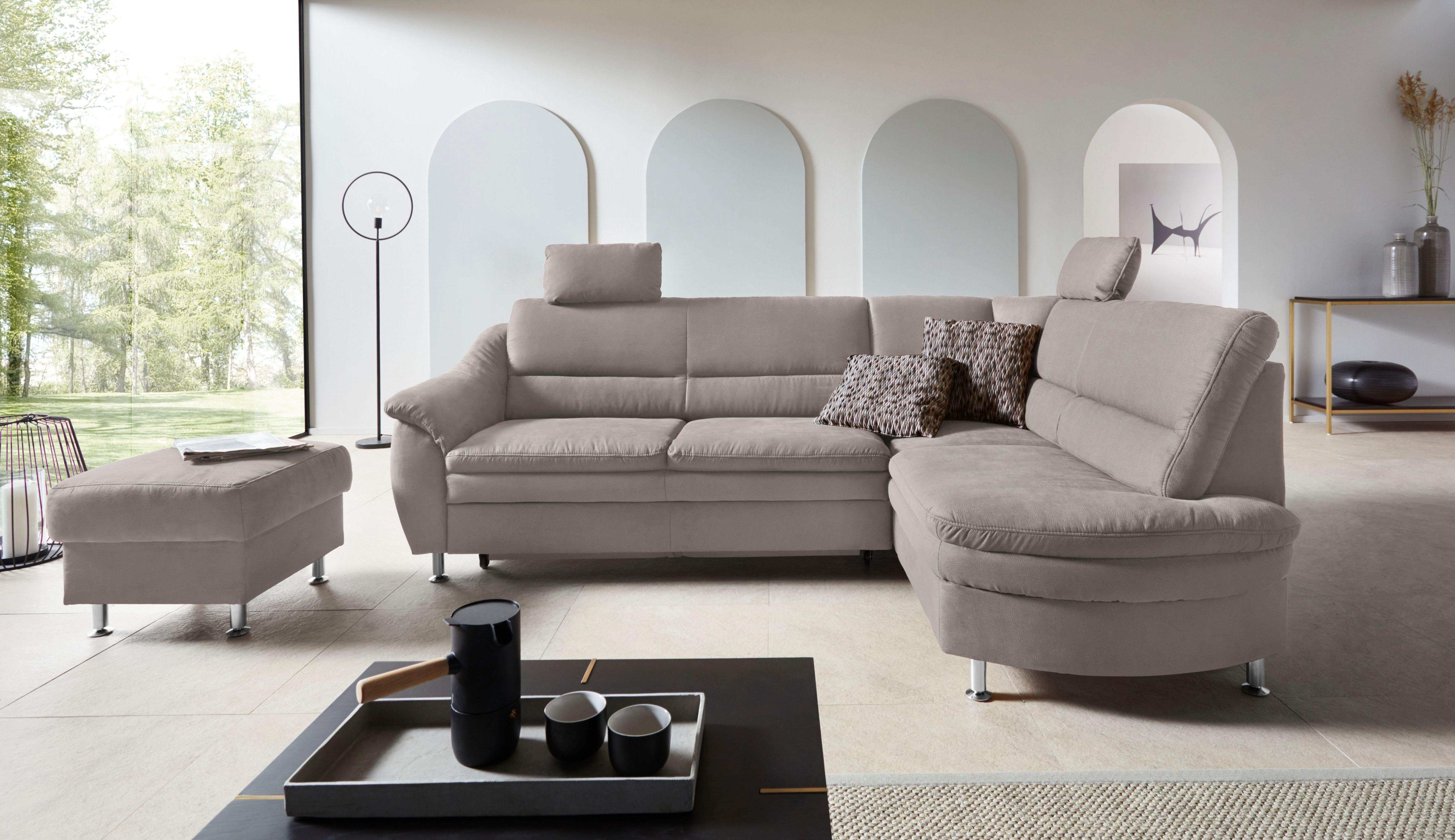 Places of Style Hoekbank Cardoso L-vorm Binnenvering, naar keuze met bed, lade