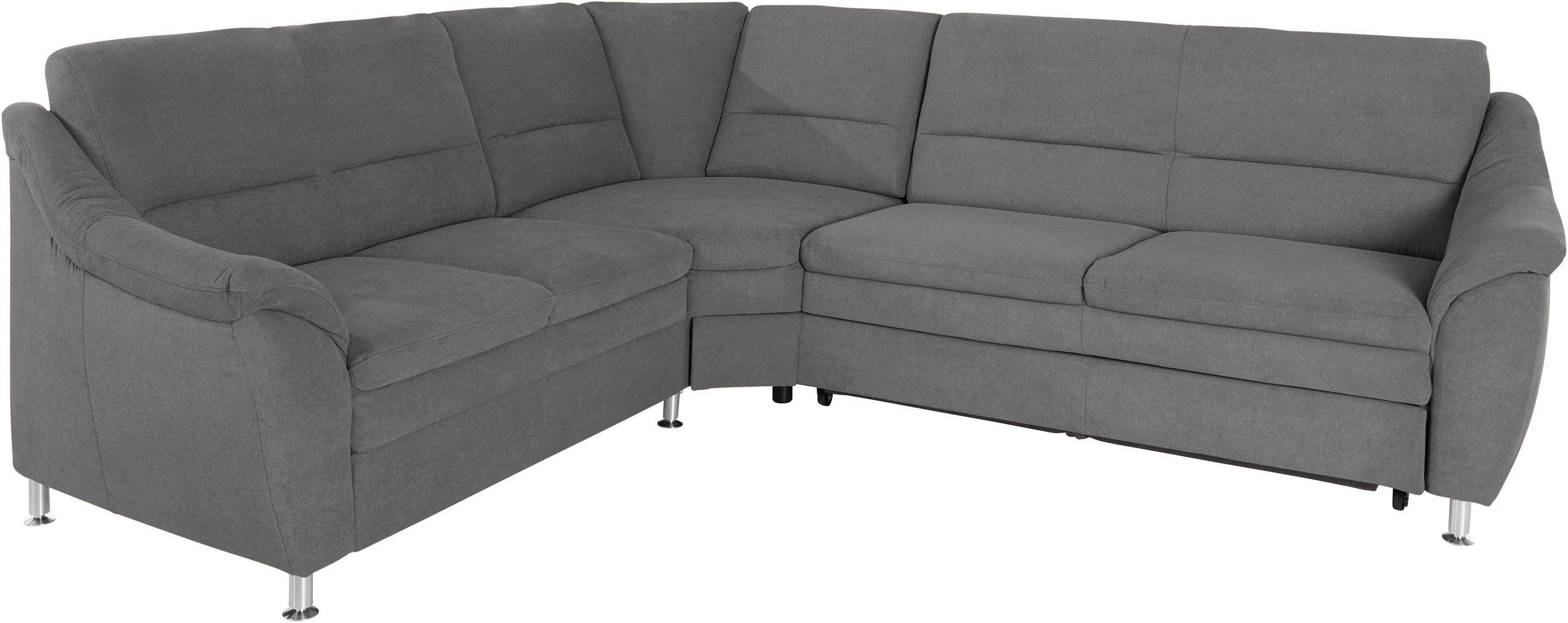 Places of Style Hoekbank Cardoso L-vorm met trapezehoek voor meer zitcomfort, naar keuze ook met slaapfunctie