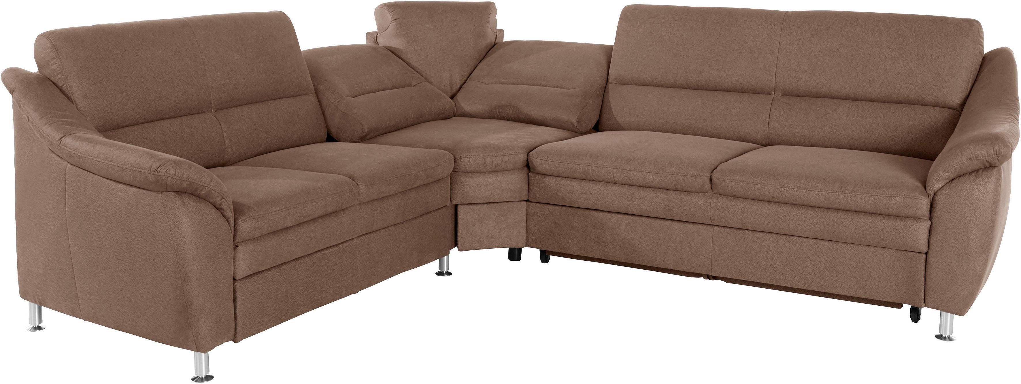 Places of Style Hoekbank Cardoso L-vorm met trapezehoek voor meer zitcomfort, naar keuze ook met slaapfunctie