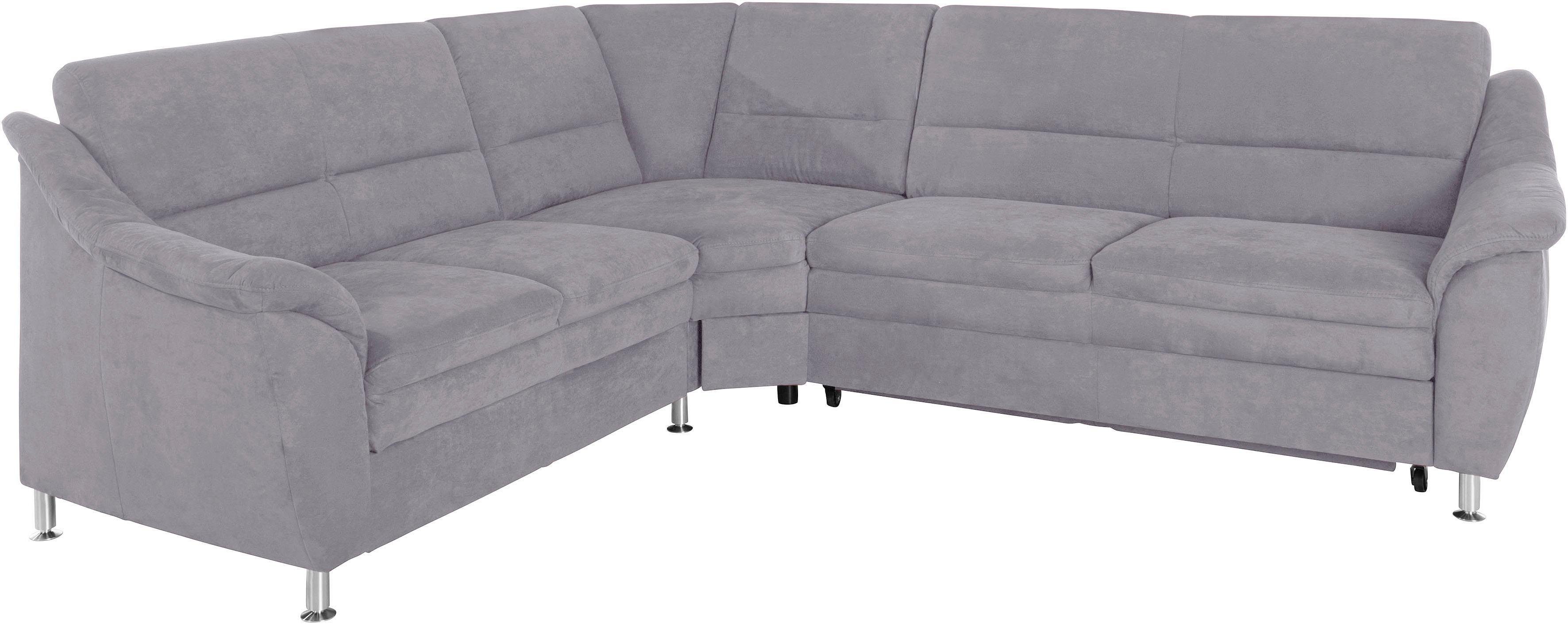 Places of Style Hoekbank Cardoso L-vorm met trapezehoek voor meer zitcomfort, naar keuze ook met slaapfunctie