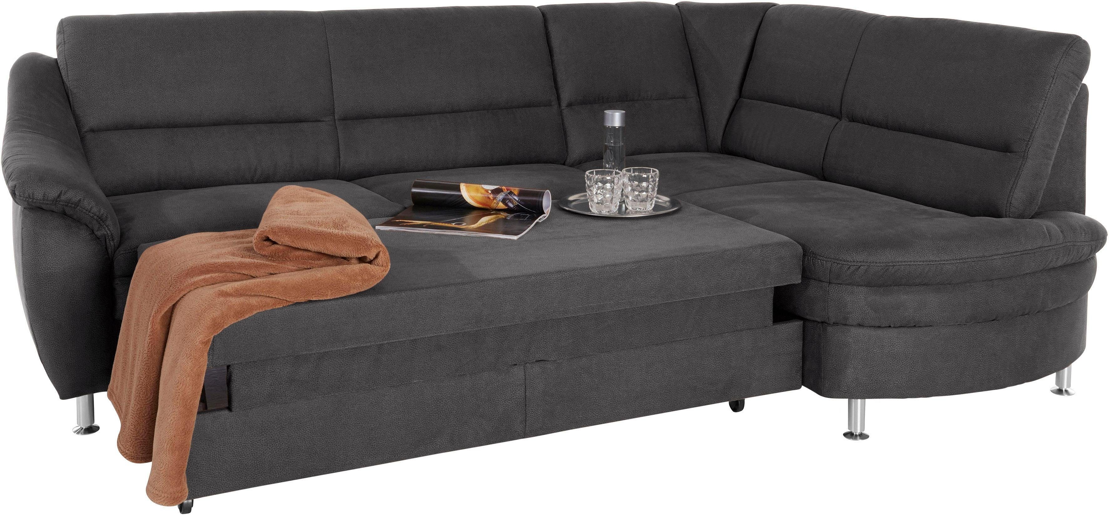 Places of Style Hoekbank Cardoso L-vorm Binnenvering, naar keuze met bed, lade