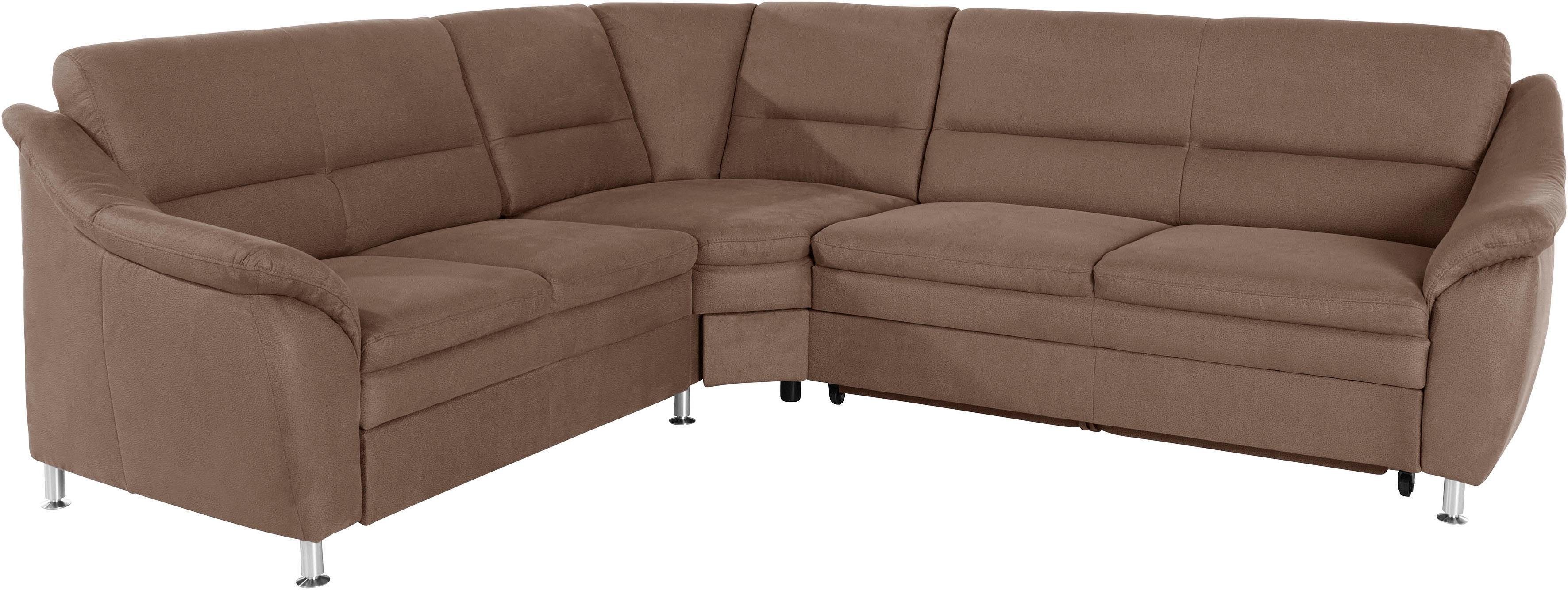 Places of Style Hoekbank Cardoso L-vorm met trapezehoek voor meer zitcomfort, naar keuze ook met slaapfunctie