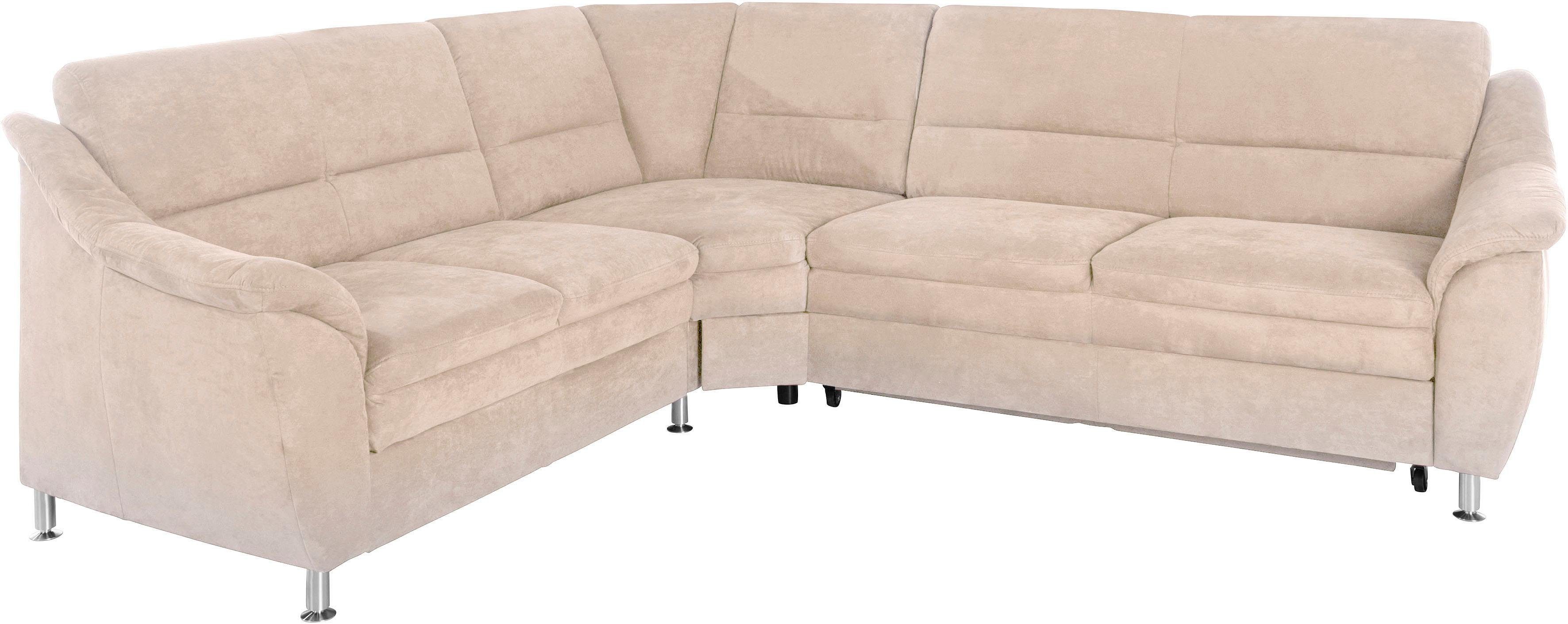 Places of Style Hoekbank Cardoso L-vorm met trapezehoek voor meer zitcomfort, naar keuze ook met slaapfunctie