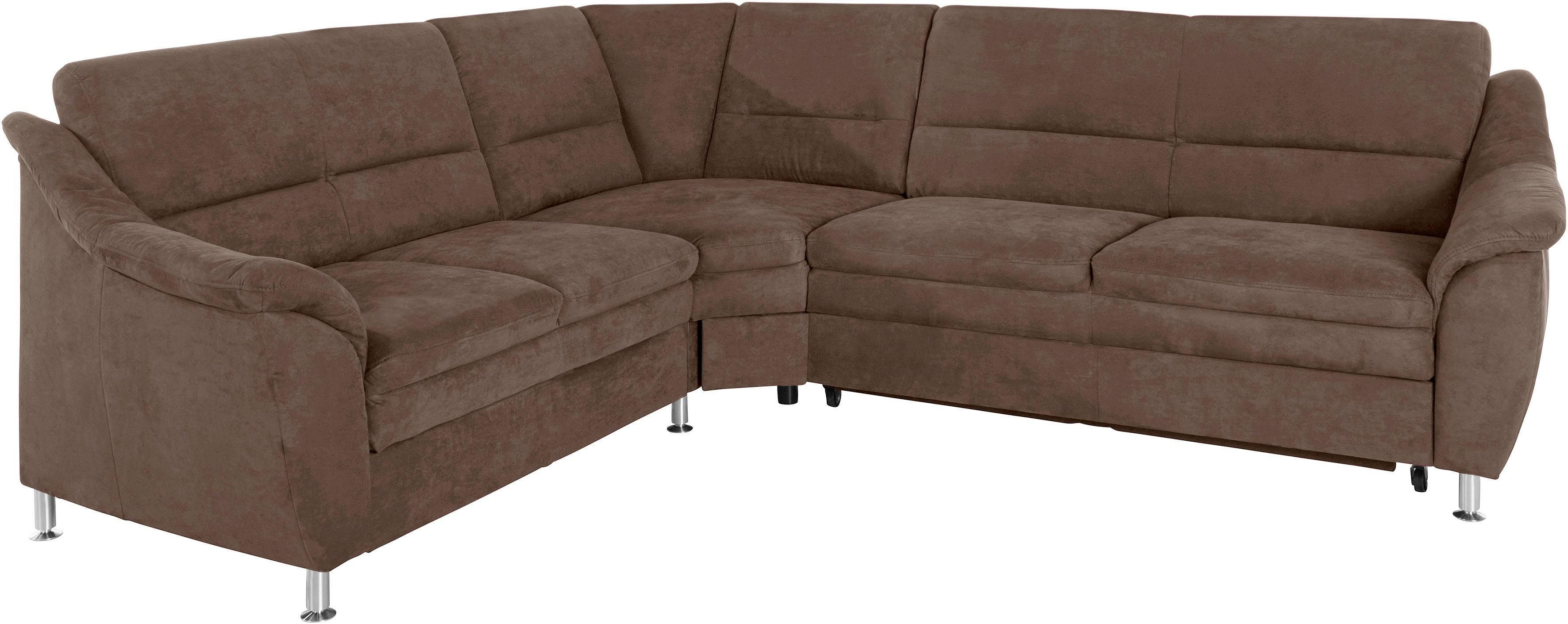 Places of Style Hoekbank Cardoso L-vorm met trapezehoek voor meer zitcomfort, naar keuze ook met slaapfunctie