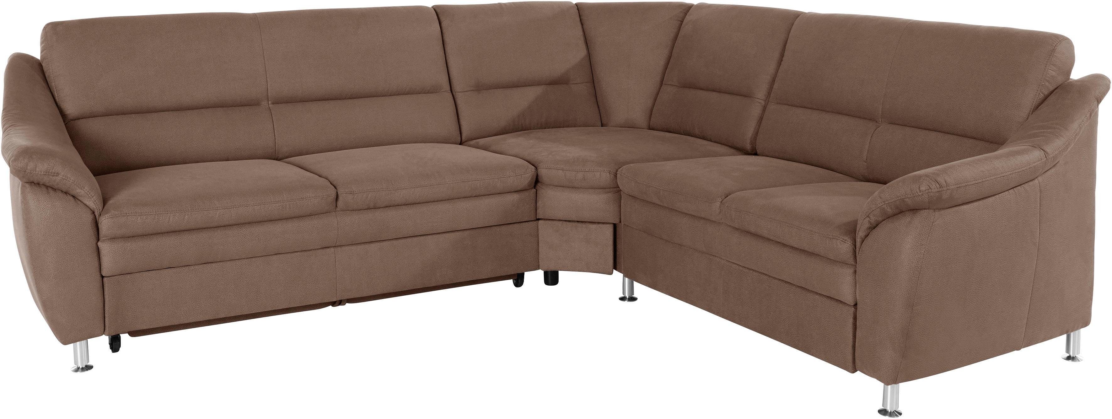 Places of Style Hoekbank Cardoso L-vorm met trapezehoek voor meer zitcomfort, naar keuze ook met slaapfunctie