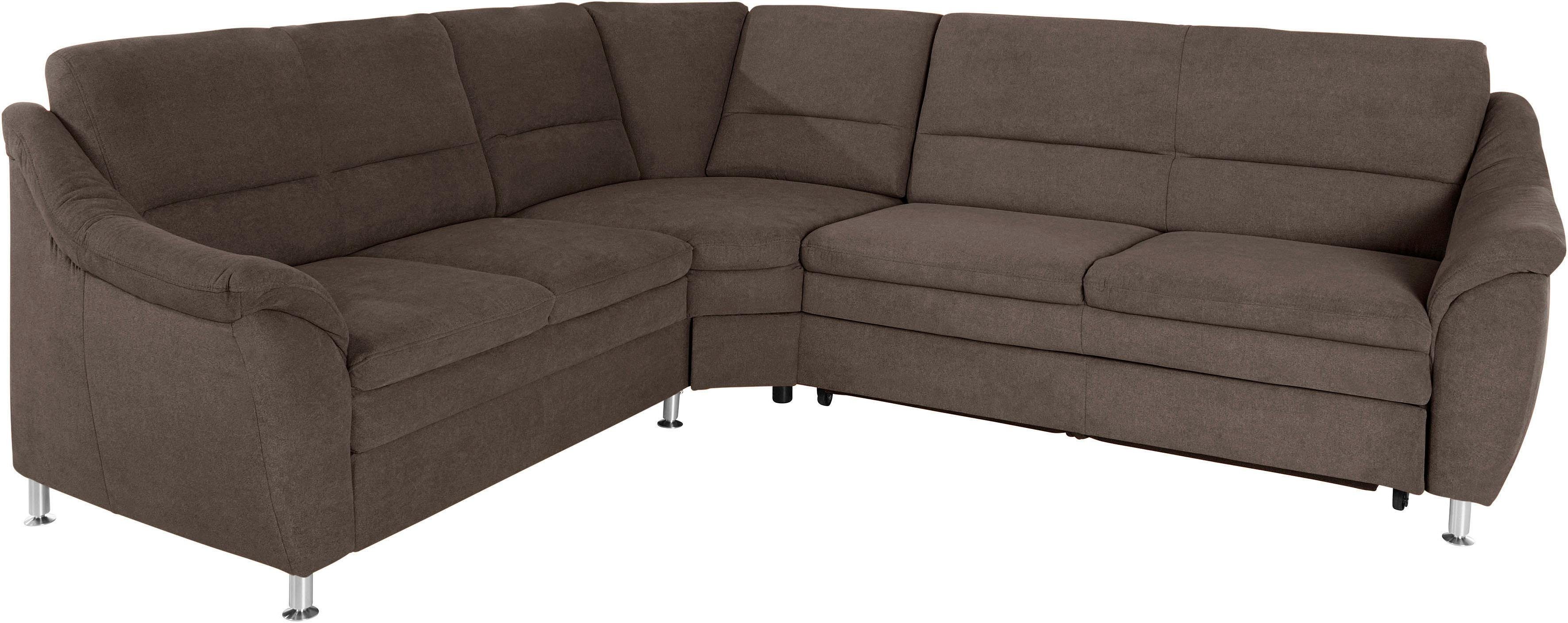Places of Style Hoekbank Cardoso L-vorm met trapezehoek voor meer zitcomfort, naar keuze ook met slaapfunctie