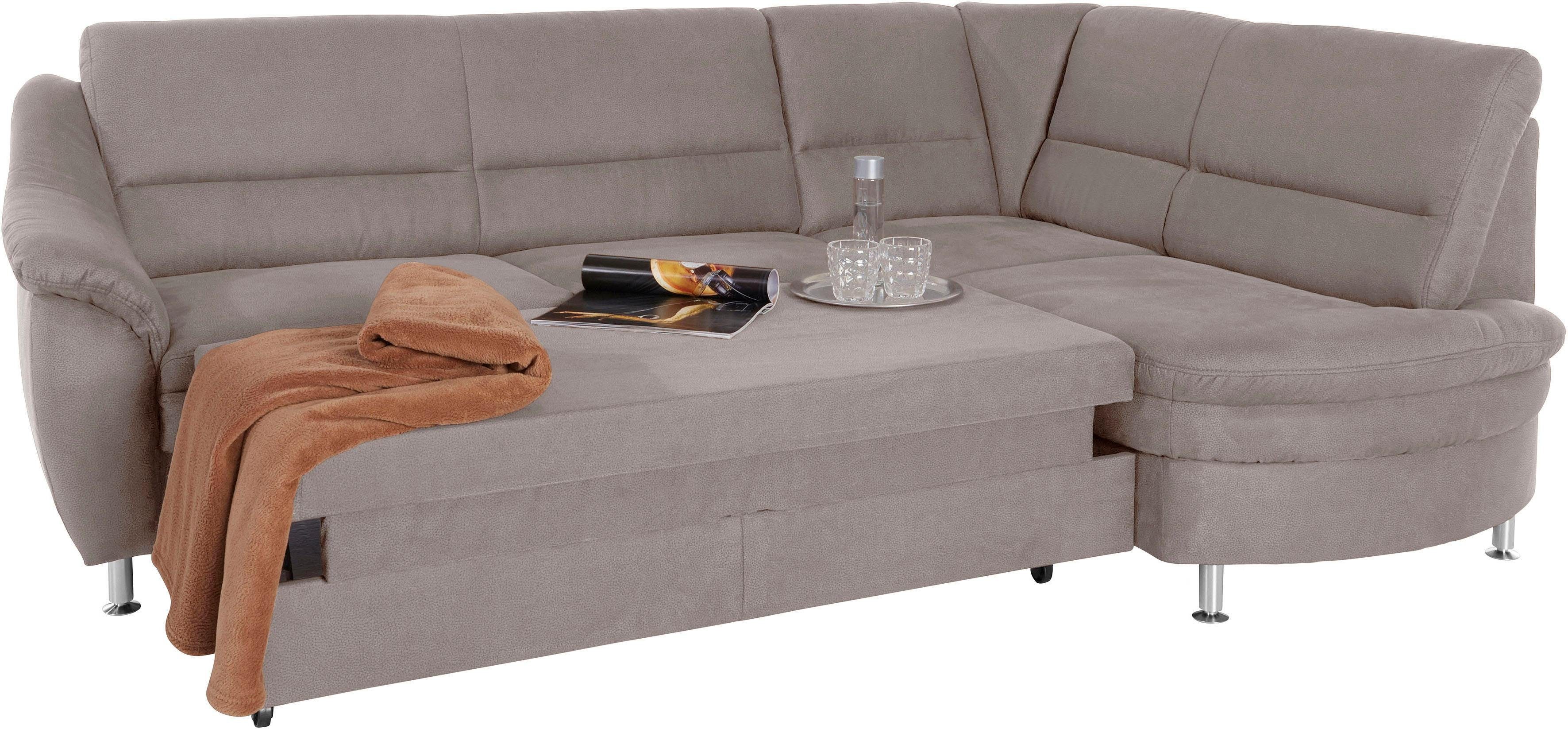 Places of Style Hoekbank Cardoso L-vorm Binnenvering, naar keuze met bed, lade