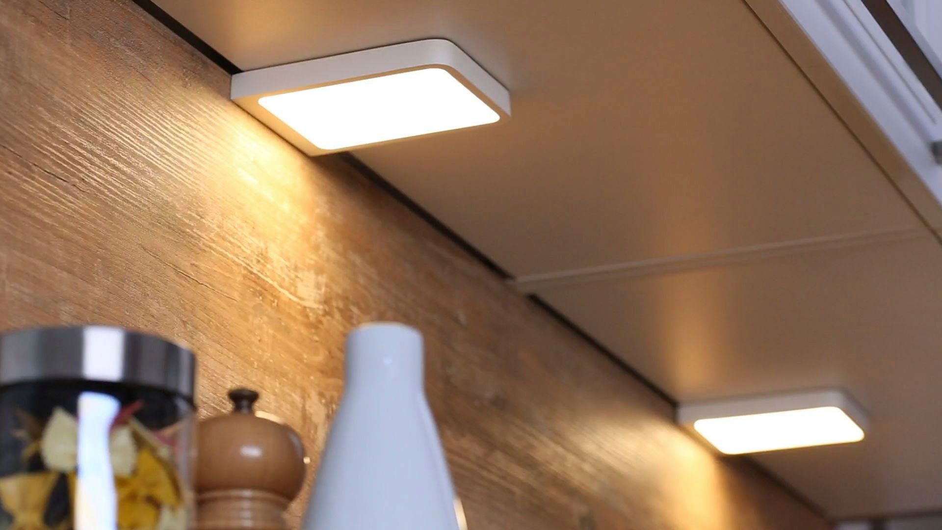Paulmann Verlichting voor onderkast LED Meubel Opbouwlamp Vane vierkant 2-pack inclusief LED-module 2x6,7W (1 stuk)