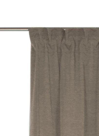 andas Gordijn Elby 2 basic, transparant, monochroom, tot 295 cm lengte (1 stuk)