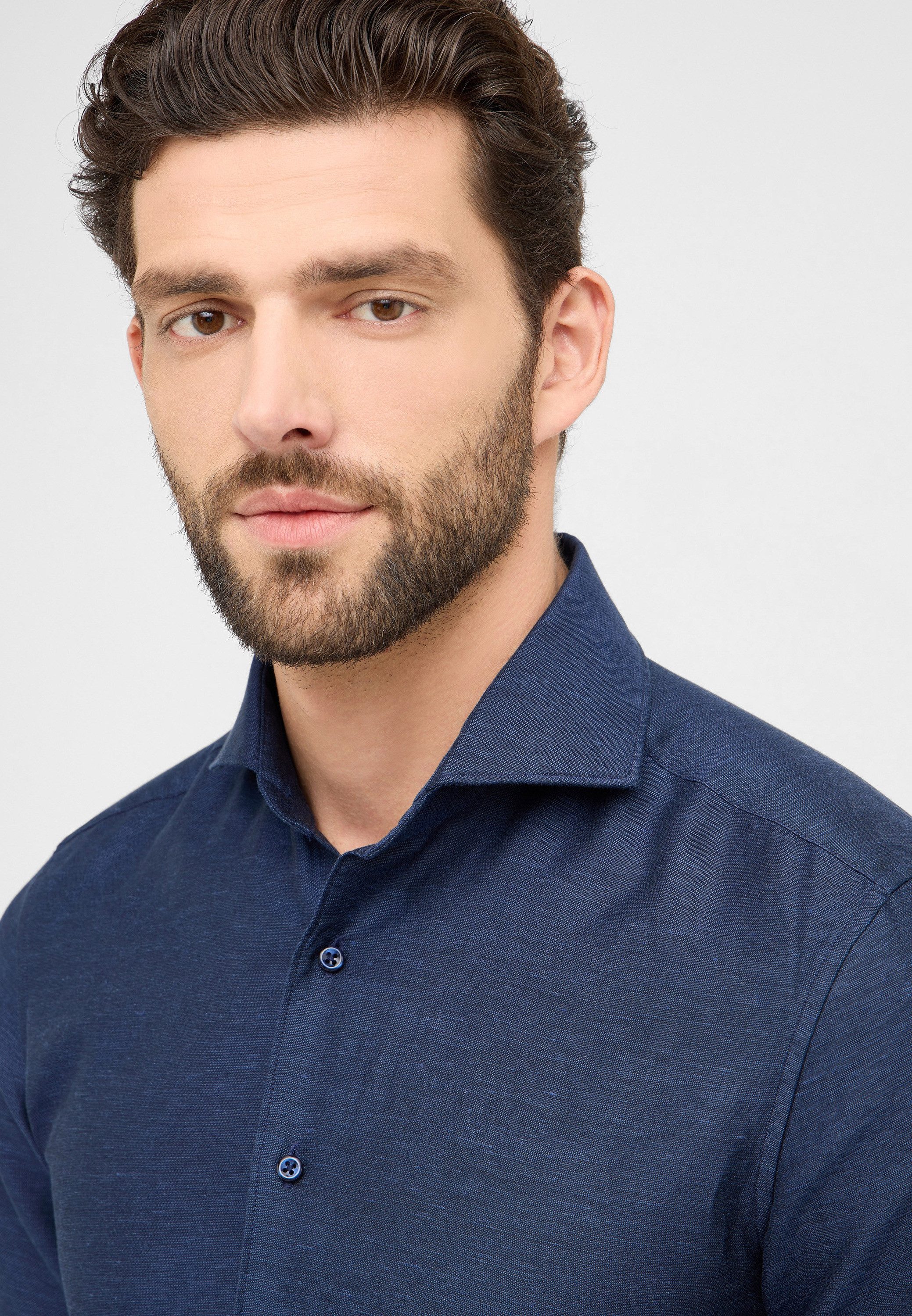 Eterna Overhemd met lange mouwen Slim fit EASY IRON (gemakkelijk te strijken)