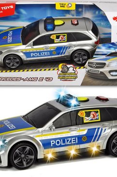 dickie toys politie speelgoed mercedes amg e43 zilver