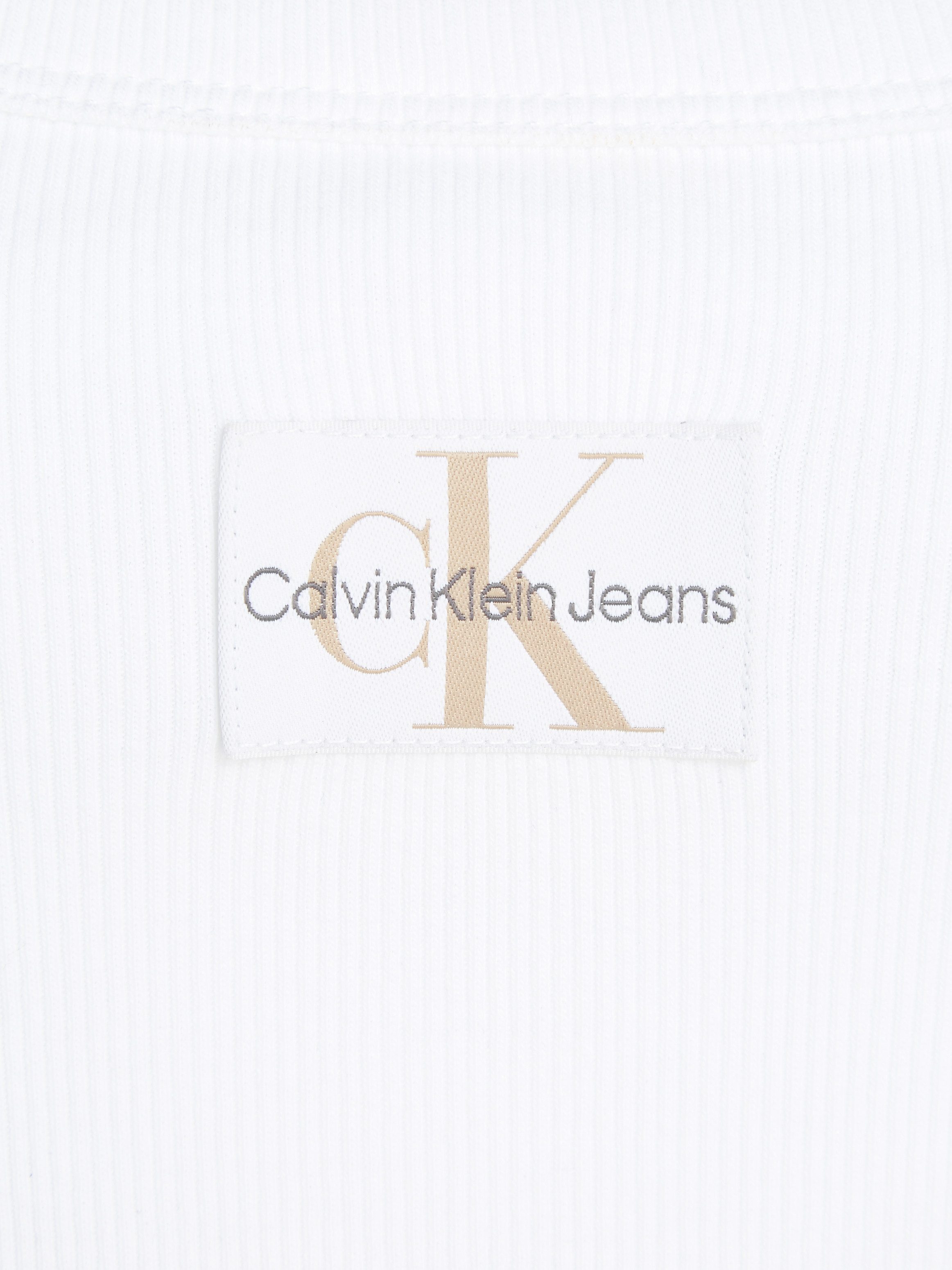 Calvin Klein Top met spaghettibandjes WOVEN LABEL RIB TANK