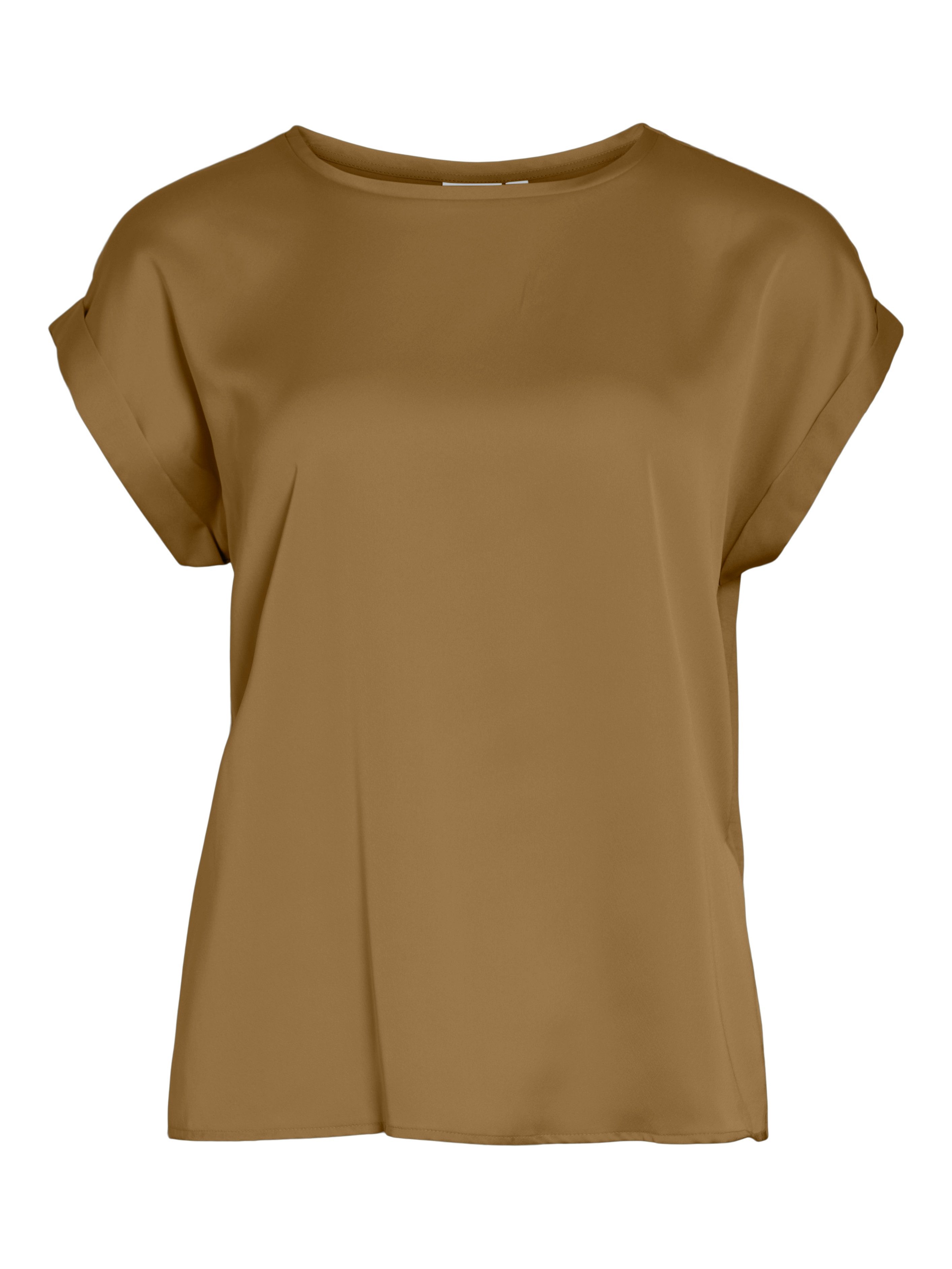 Vila Shirt met korte mouwen VIELLETTE S/S SATIN TOP - NOOS