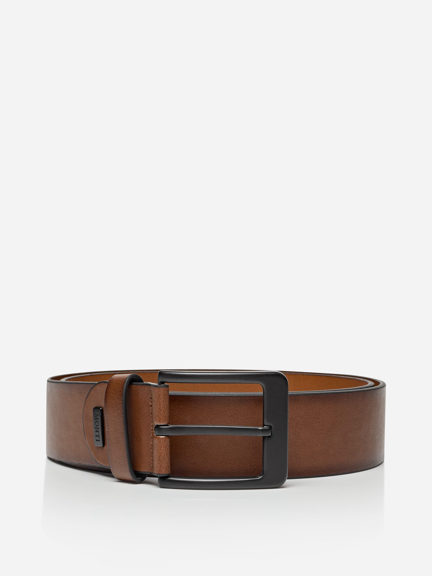 MONTI Leren riem Atlanta met donkere gesp