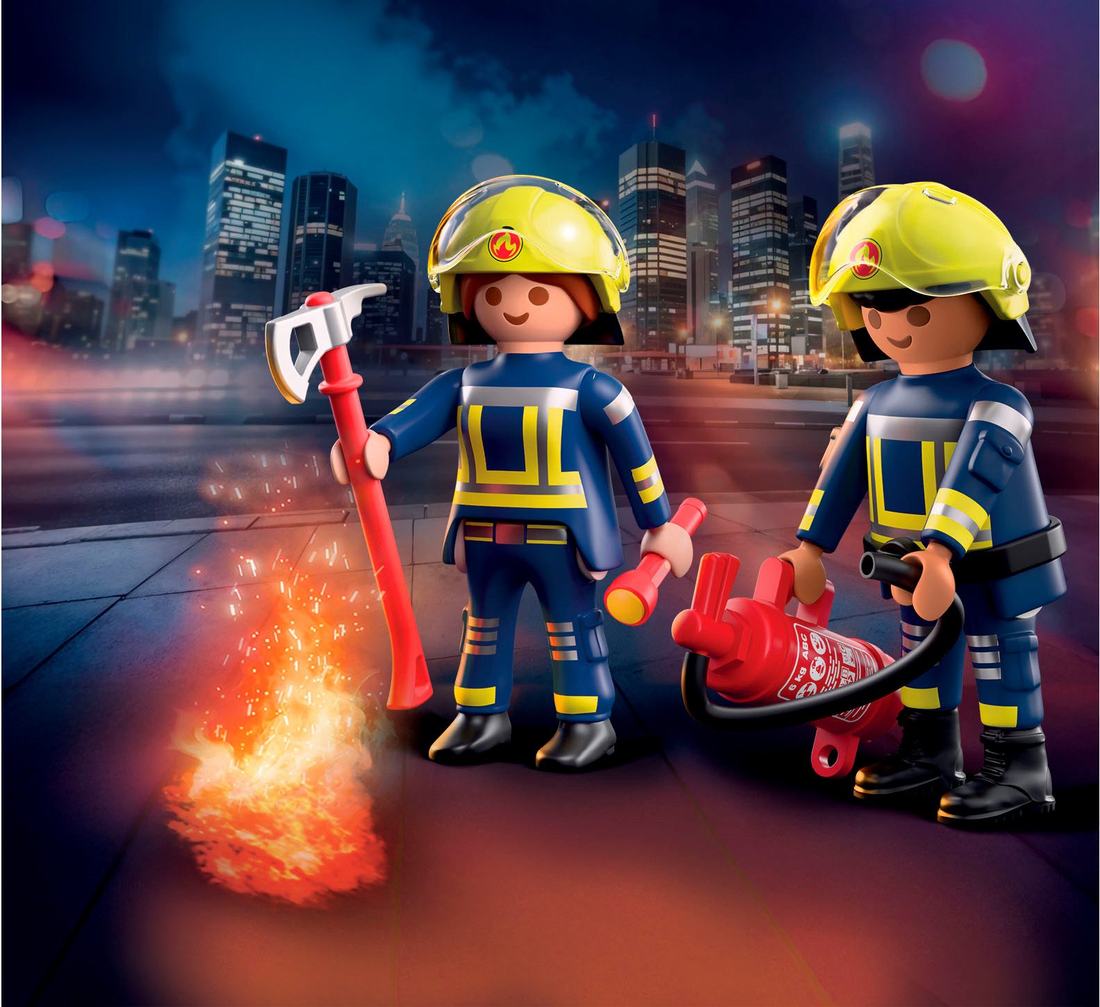 Playmobil® Constructie-speelset Feuerwehr (71885), Duo Pack (10-delig)