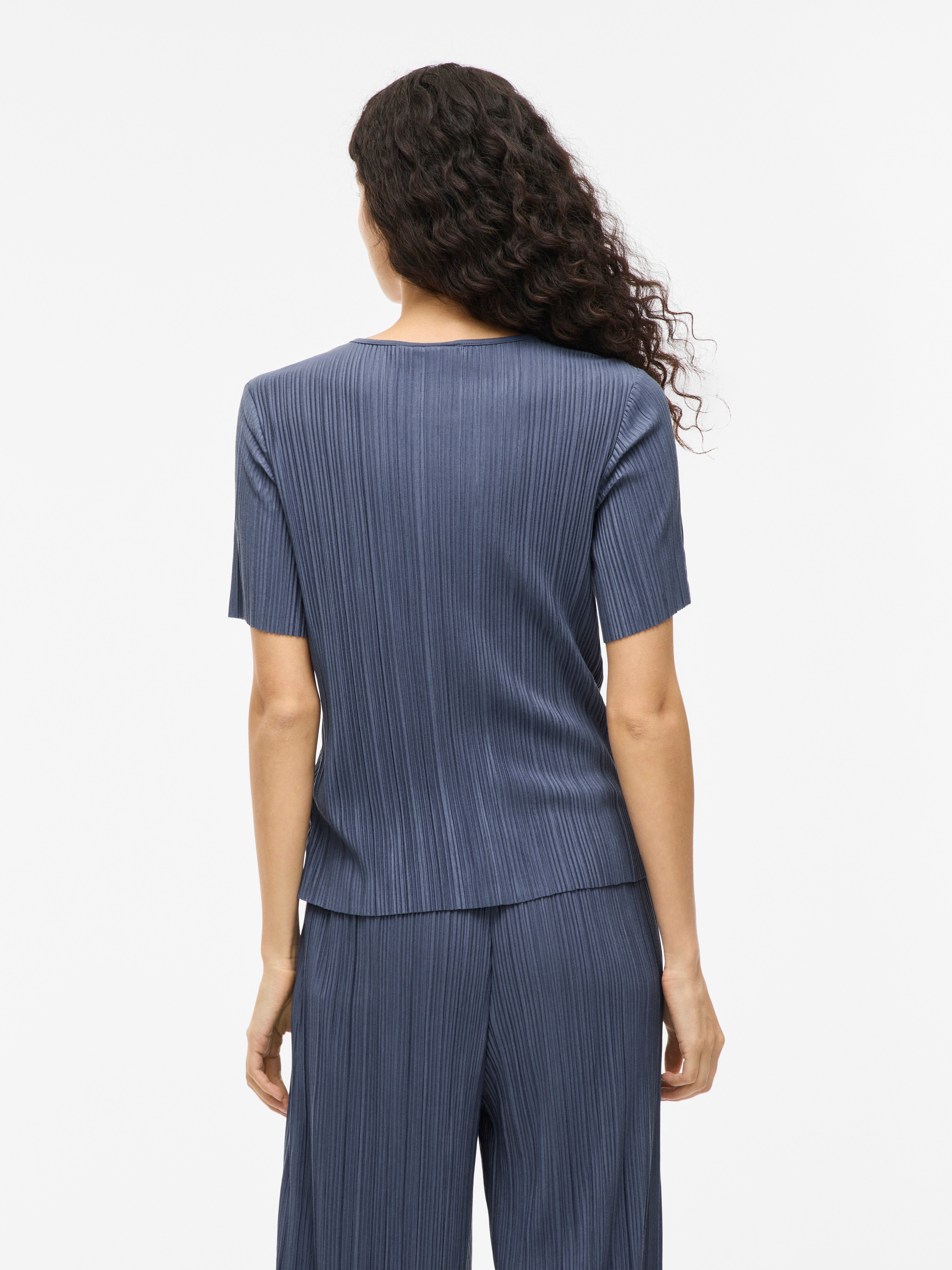 Vila Shirt met korte mouwen VIPLISA O-NECK S/S TOP - NOOS
