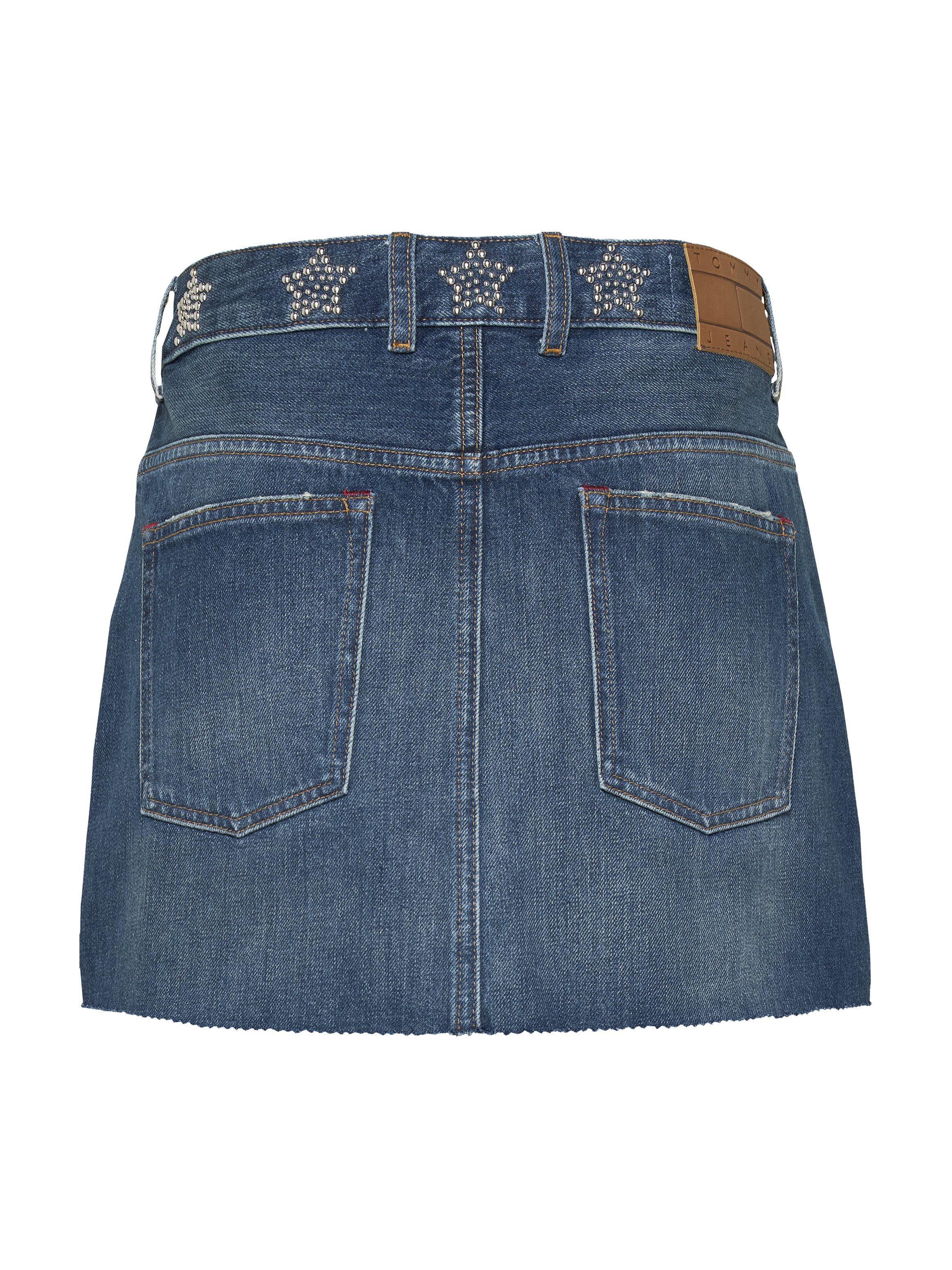 TOMMY JEANS rok STUDDED DENIM MINI SKIRT AI9057