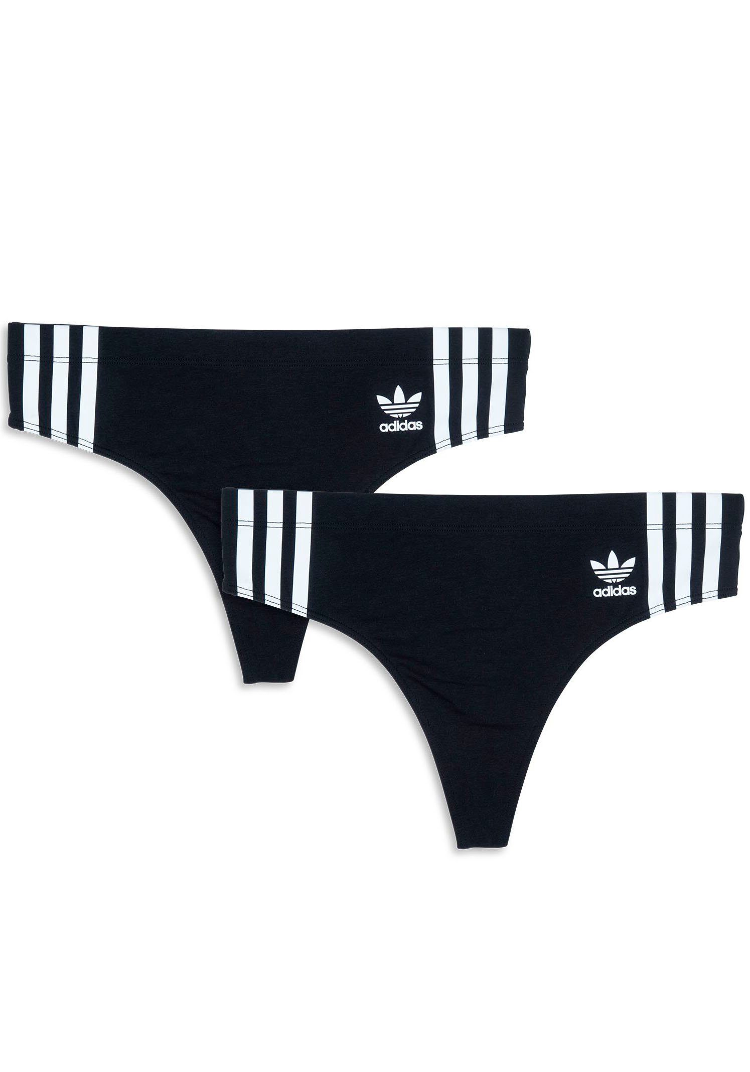 adidas Originals T-string met sportief ontwerp (set, 2 stuks) heren ondergoed & nachtkleding maat XS (34) zwart