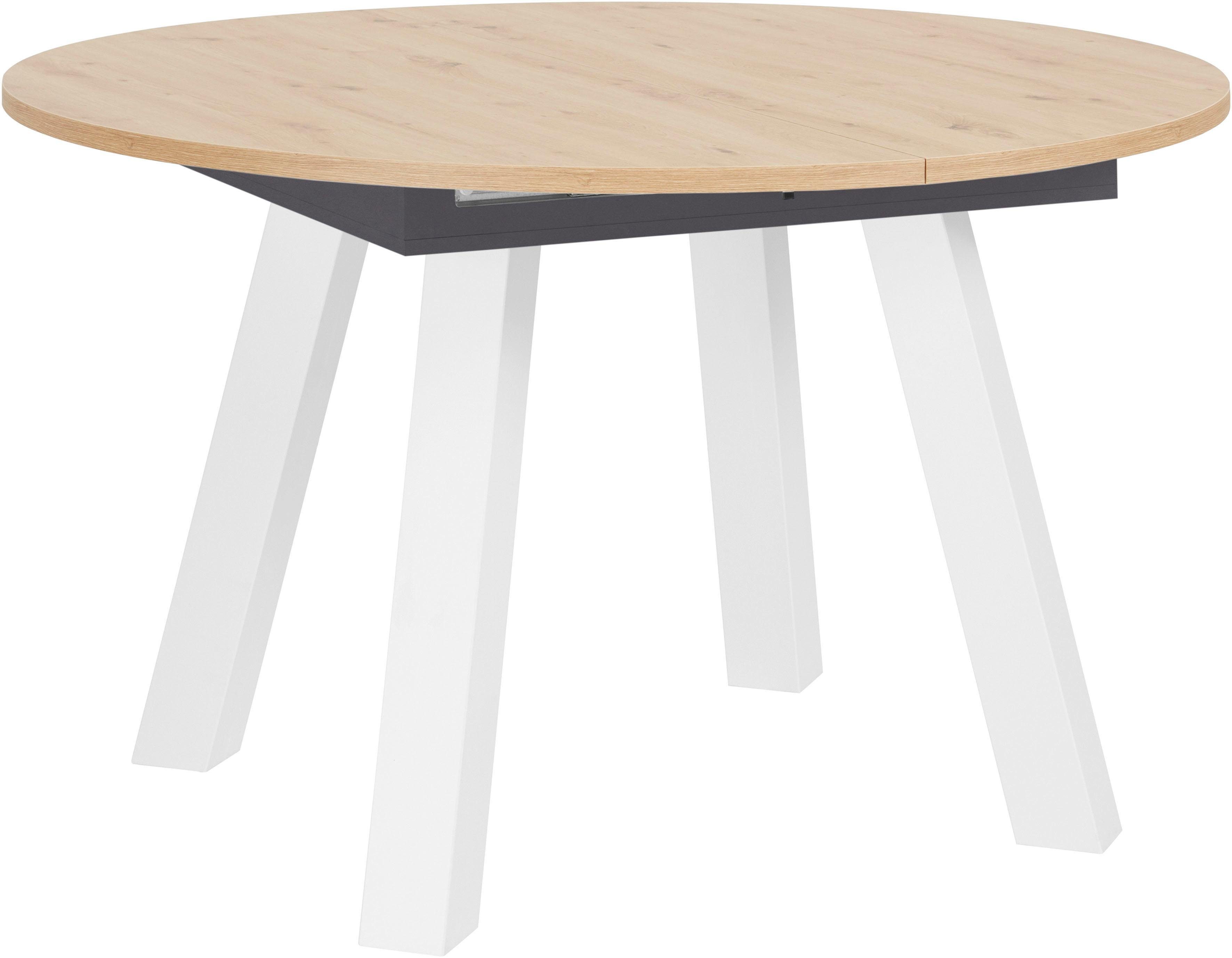 Mäusbacher Eettafel Onderstel schuin geplaatst