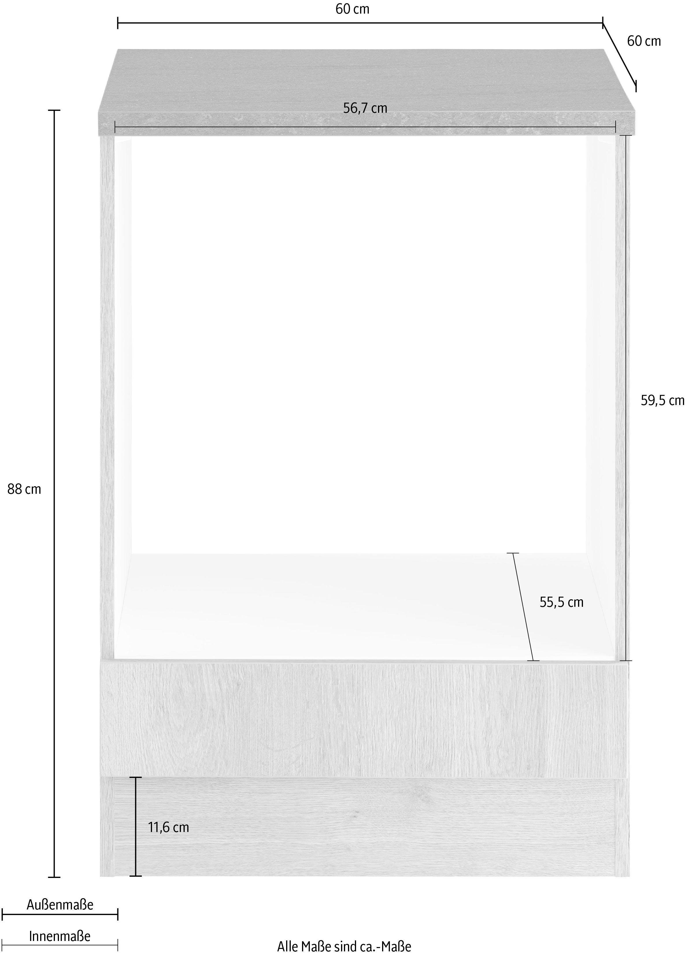 OPTIFIT Ombouwkast voor oven Roth Breedte 60 cm