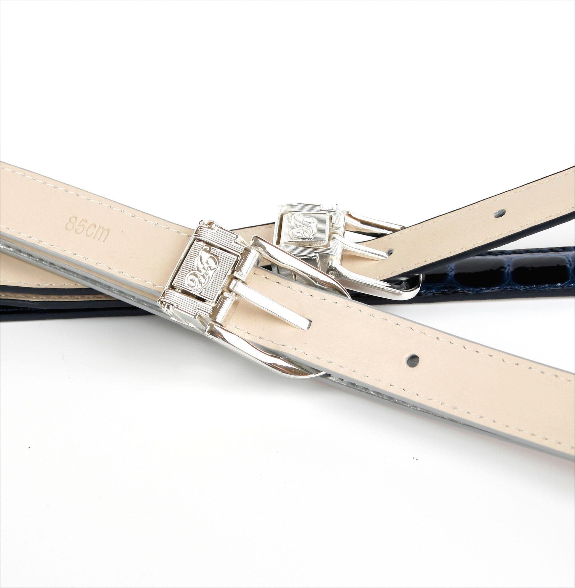 Anthoni Crown Leren riem Klassieke lakleren riem, 2 cm breed