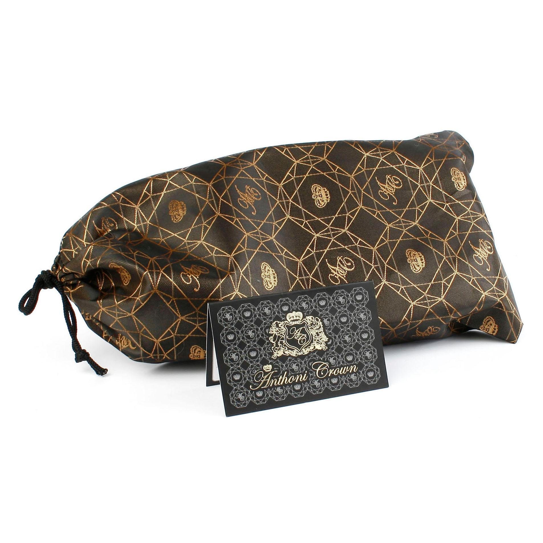 Anthoni Crown Leren riem in een smal model met elegante pingesp