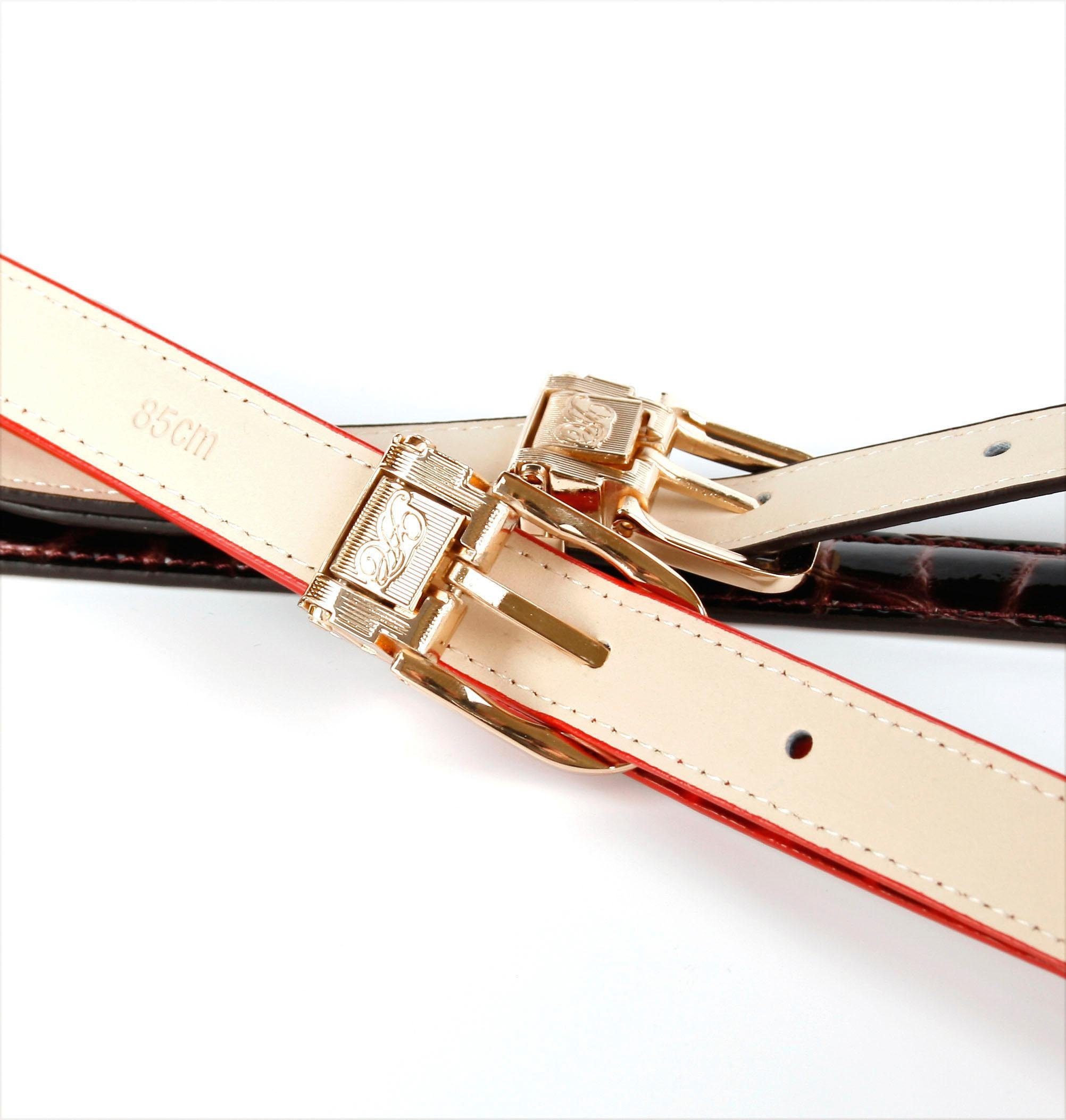 Anthoni Crown Leren riem van lakleer
