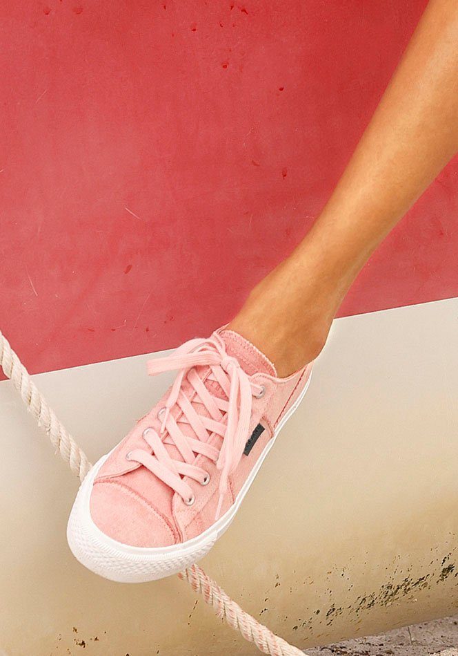 Elbsand Sneakers Veterschoen, vrijetijdsschoen van textiel, used-look VEGAN